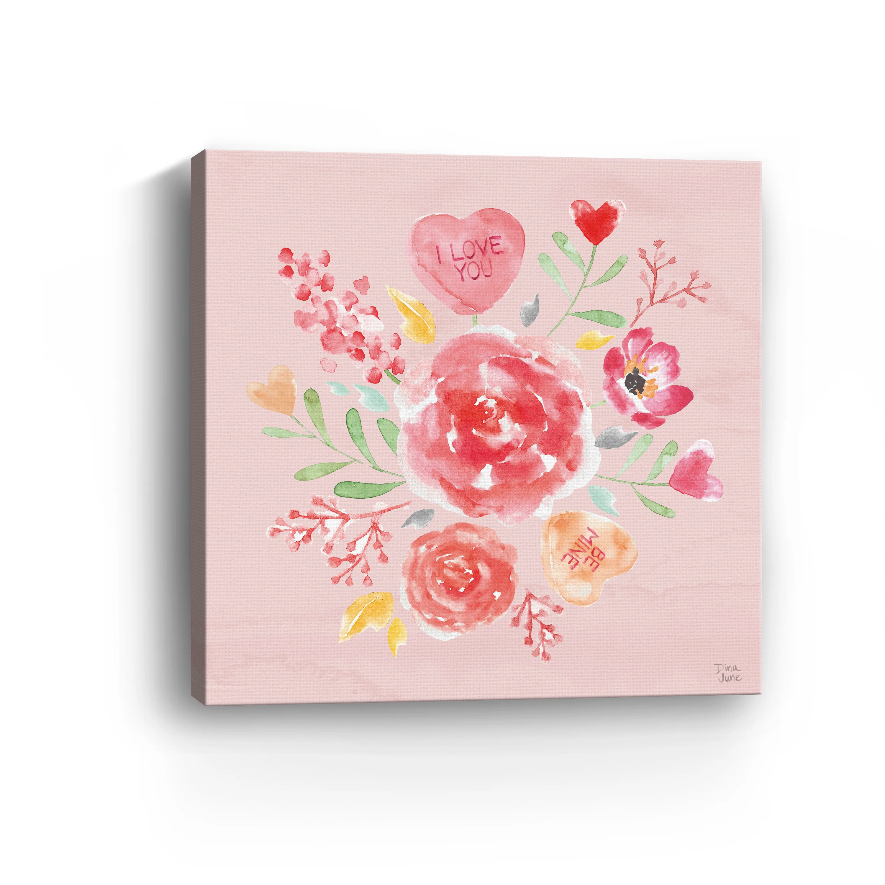 Love Always IV Pink Canvas Giclee - Image 12