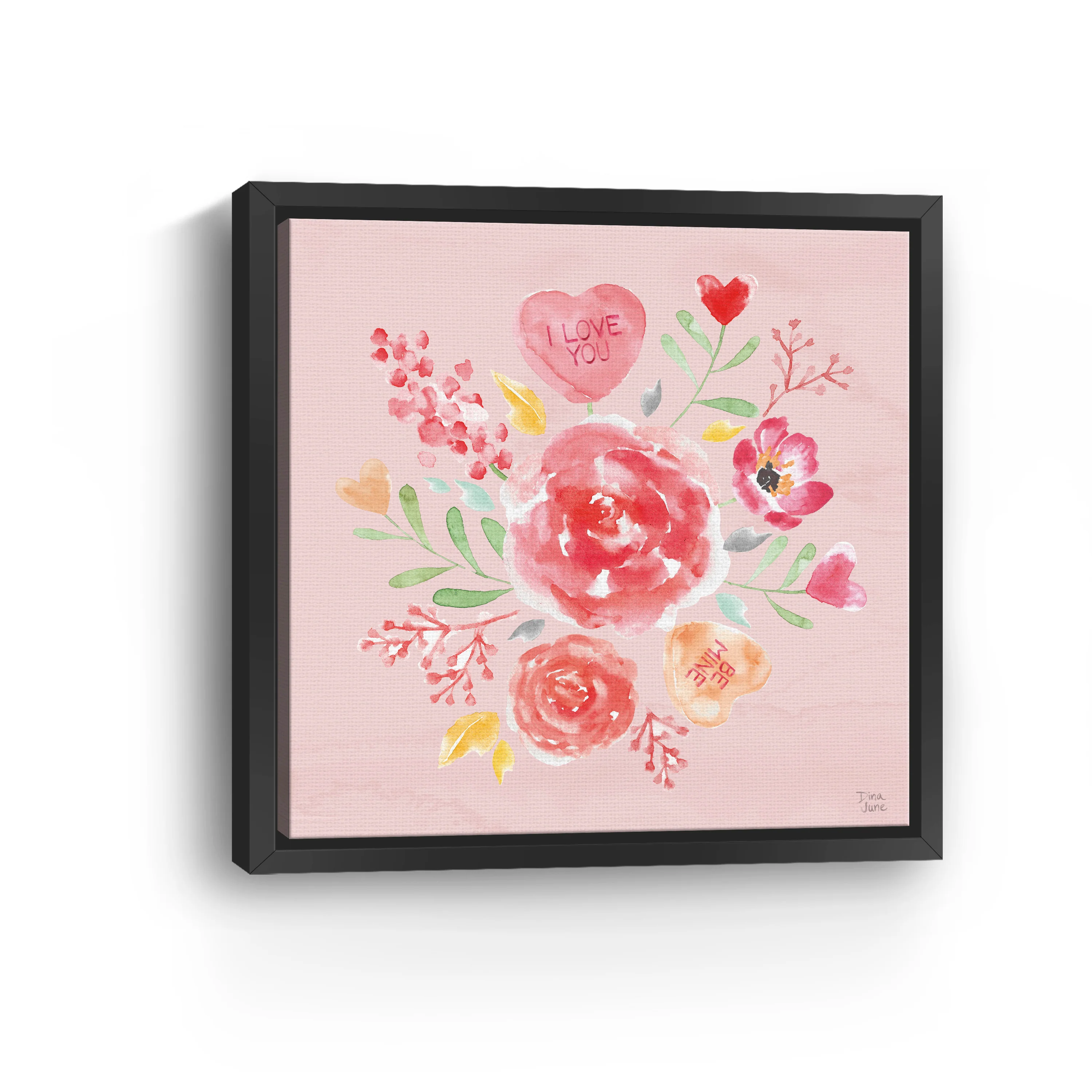 Love Always IV Pink Canvas Giclee - Image 6