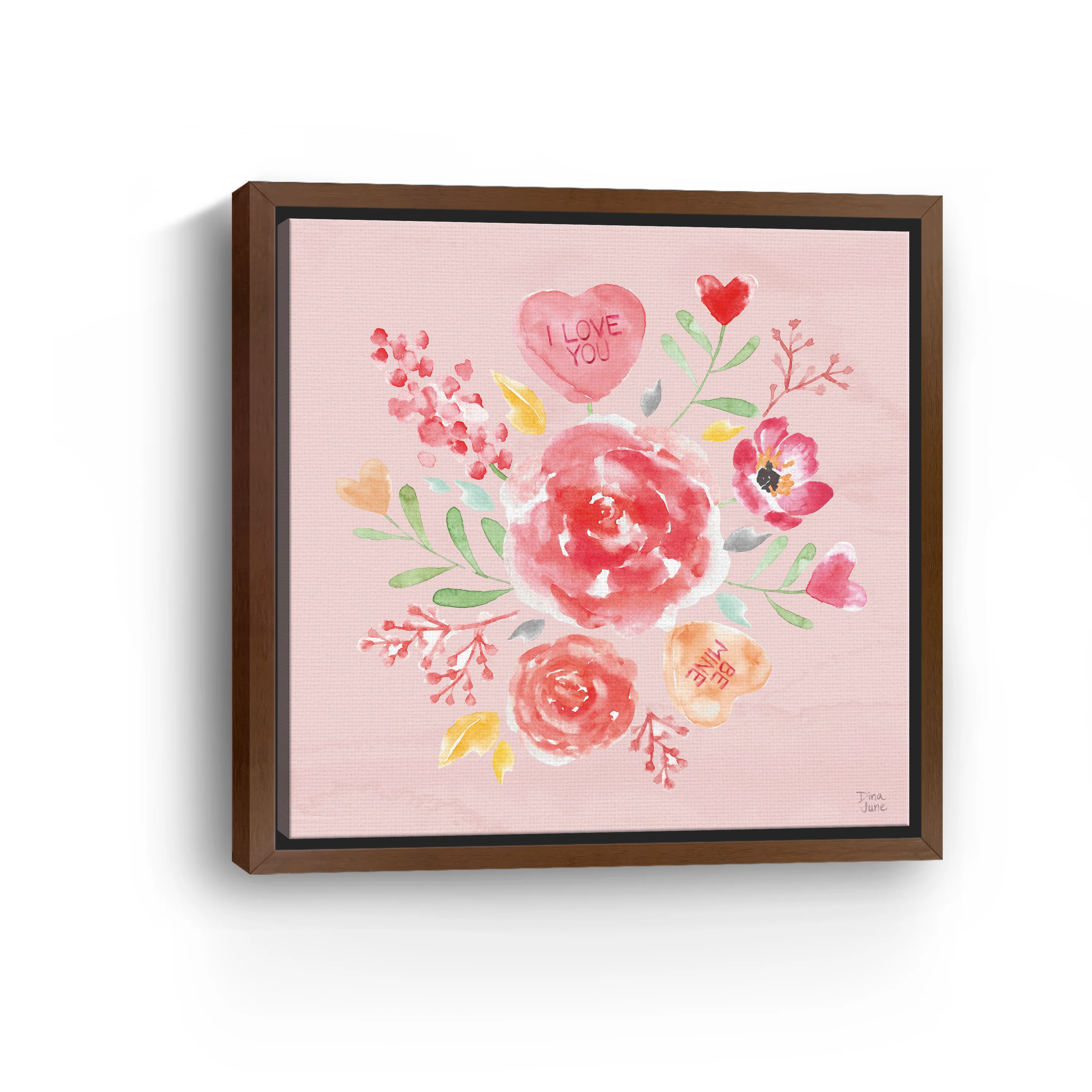 Love Always IV Pink Canvas Giclee - Image 9
