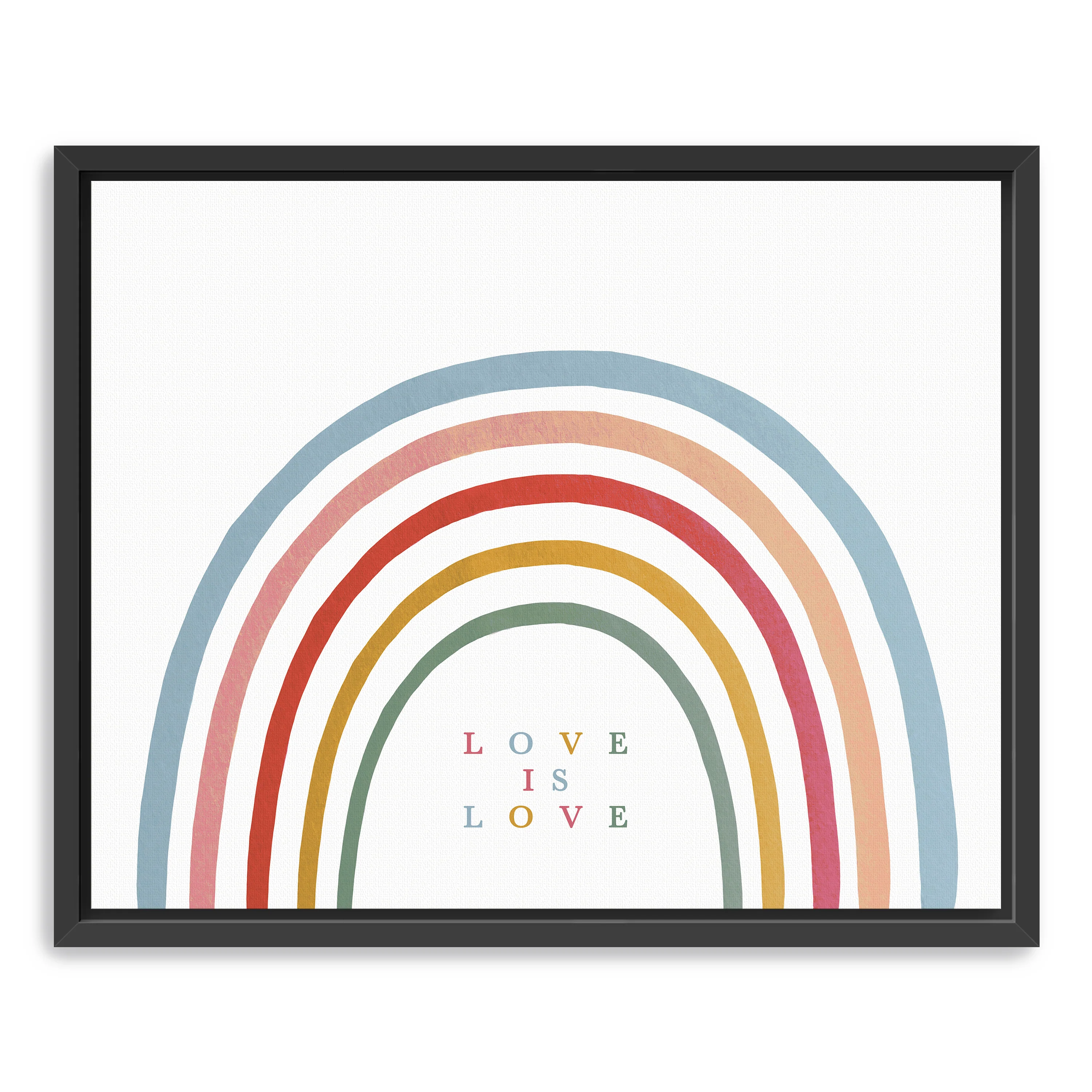 Love is Love Rainbow Canvas Giclee - Image 4