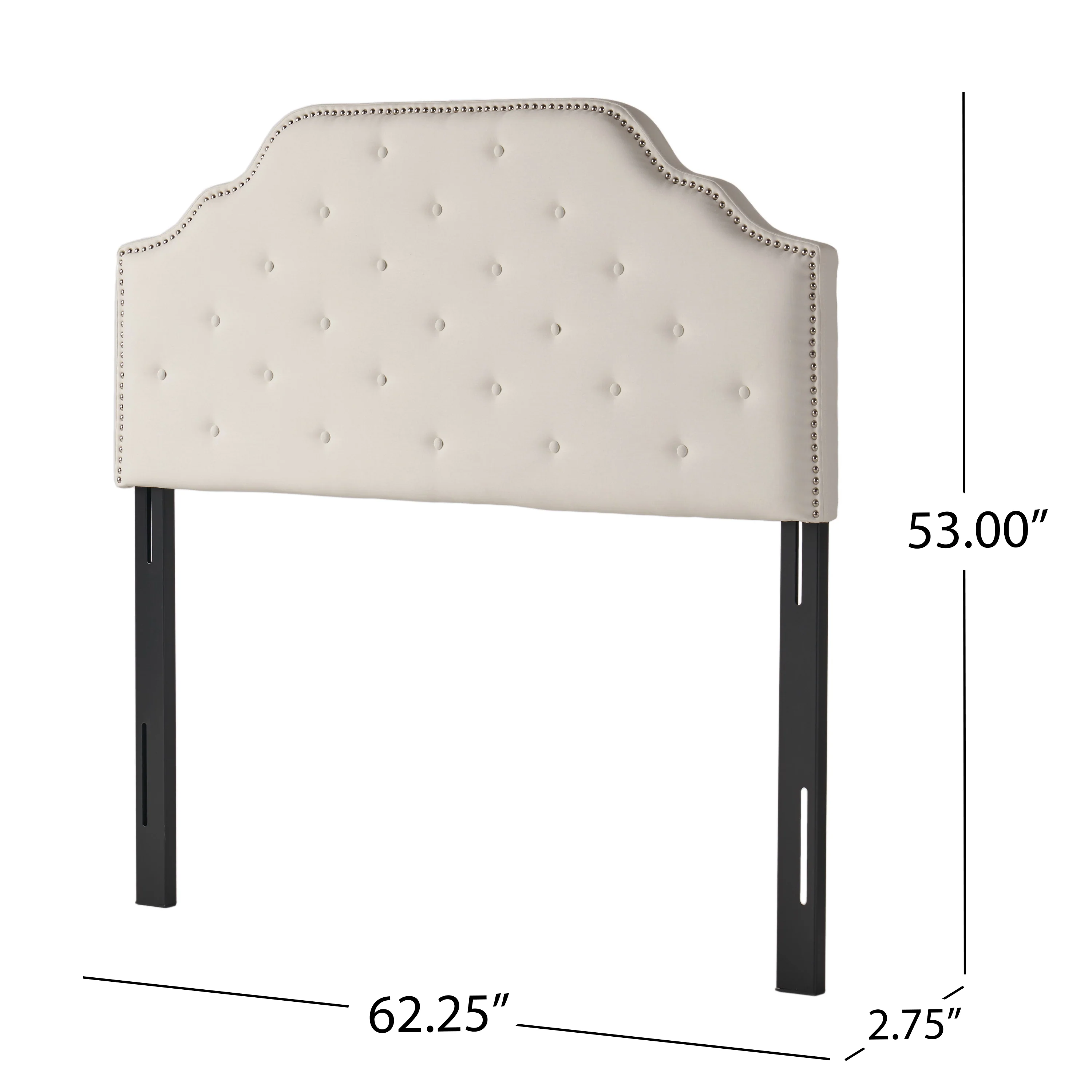 Luella Button Tufted Upholstered Headboard - Image 23