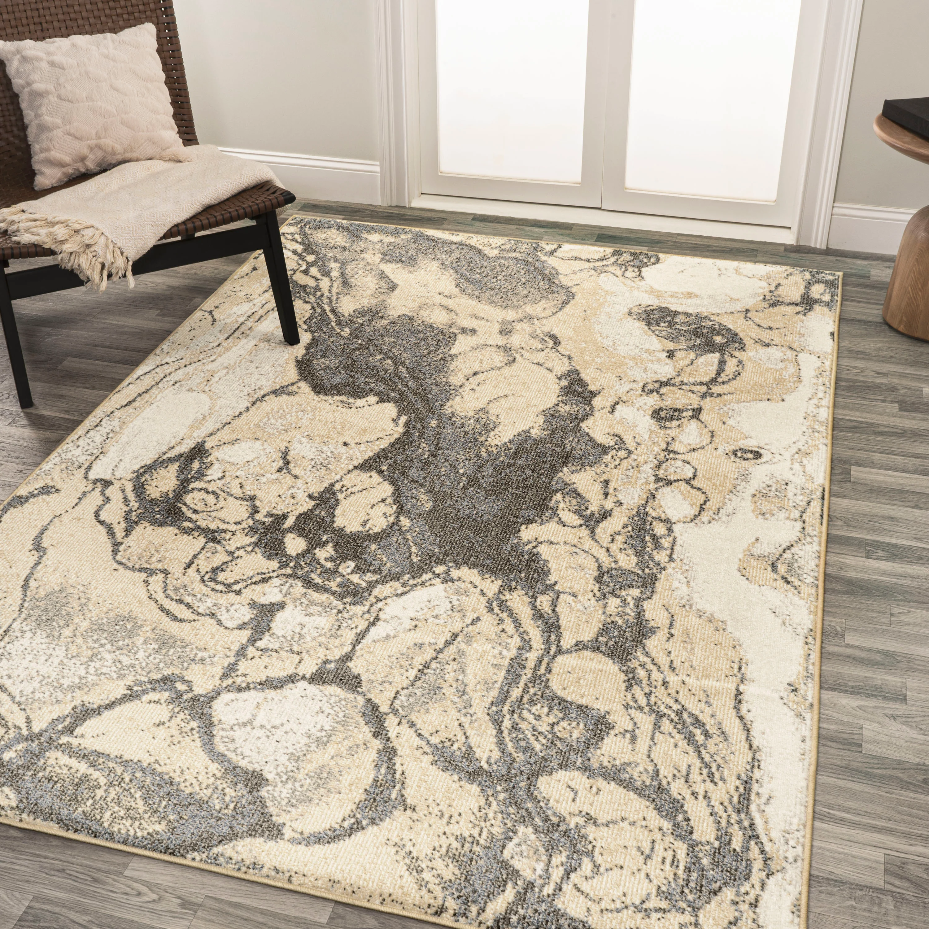 Marmo Abstract Marbled Modern Area Rug - Image 14