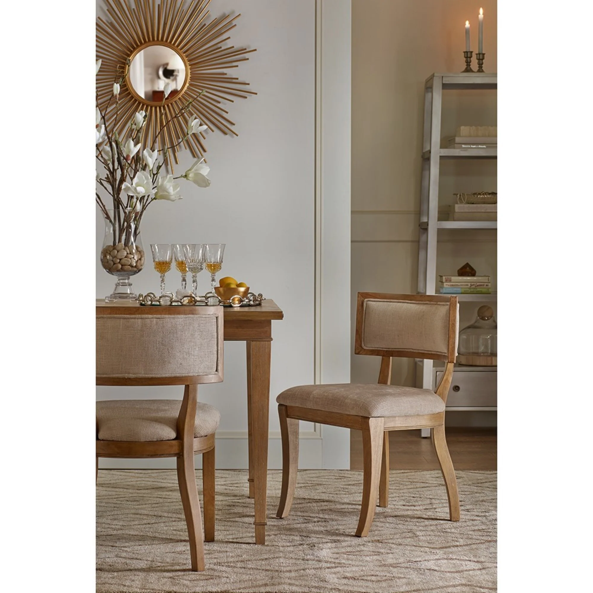 Meadowford Dining Chair with Curved Back, Set of 2 - Image 2