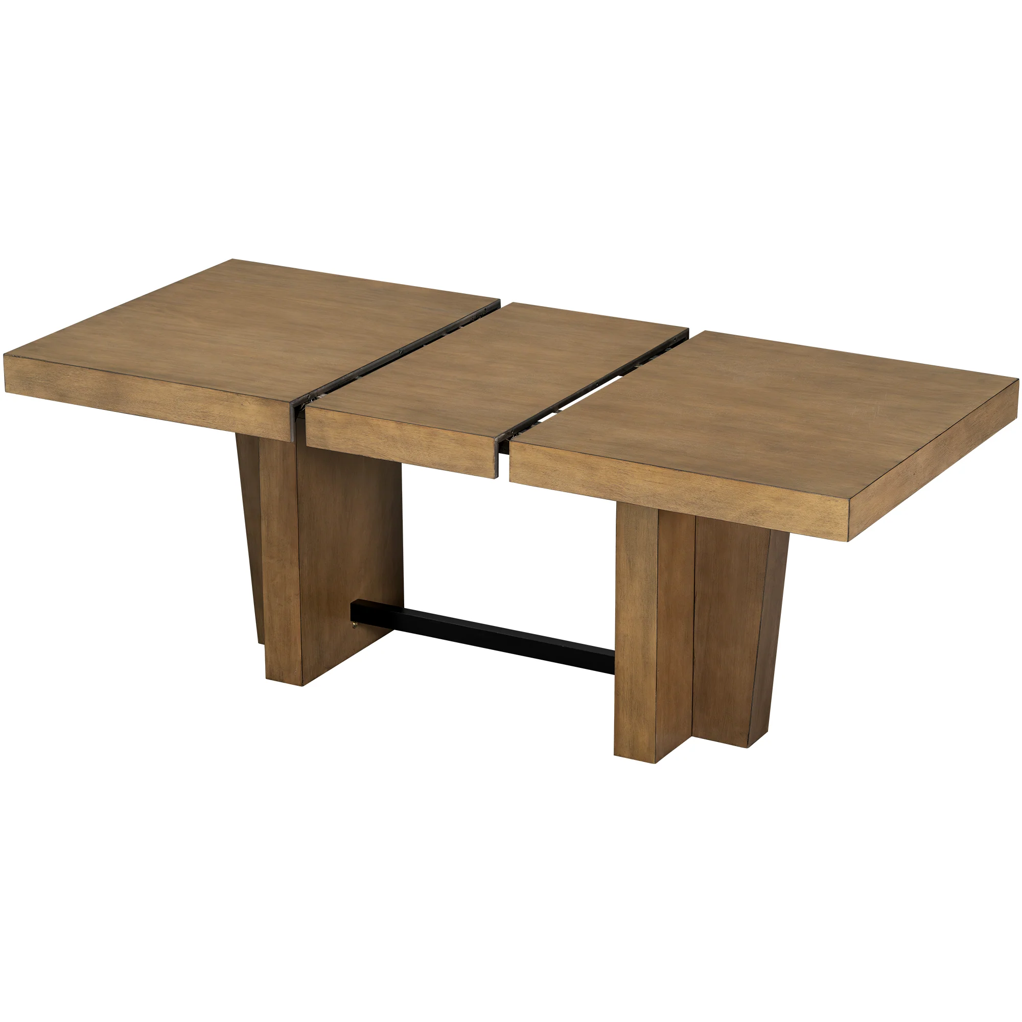 Meadowlark Farmhouse Extendable Wood Dining Table with 4 Upholstered Chairs & Bench - Image 13