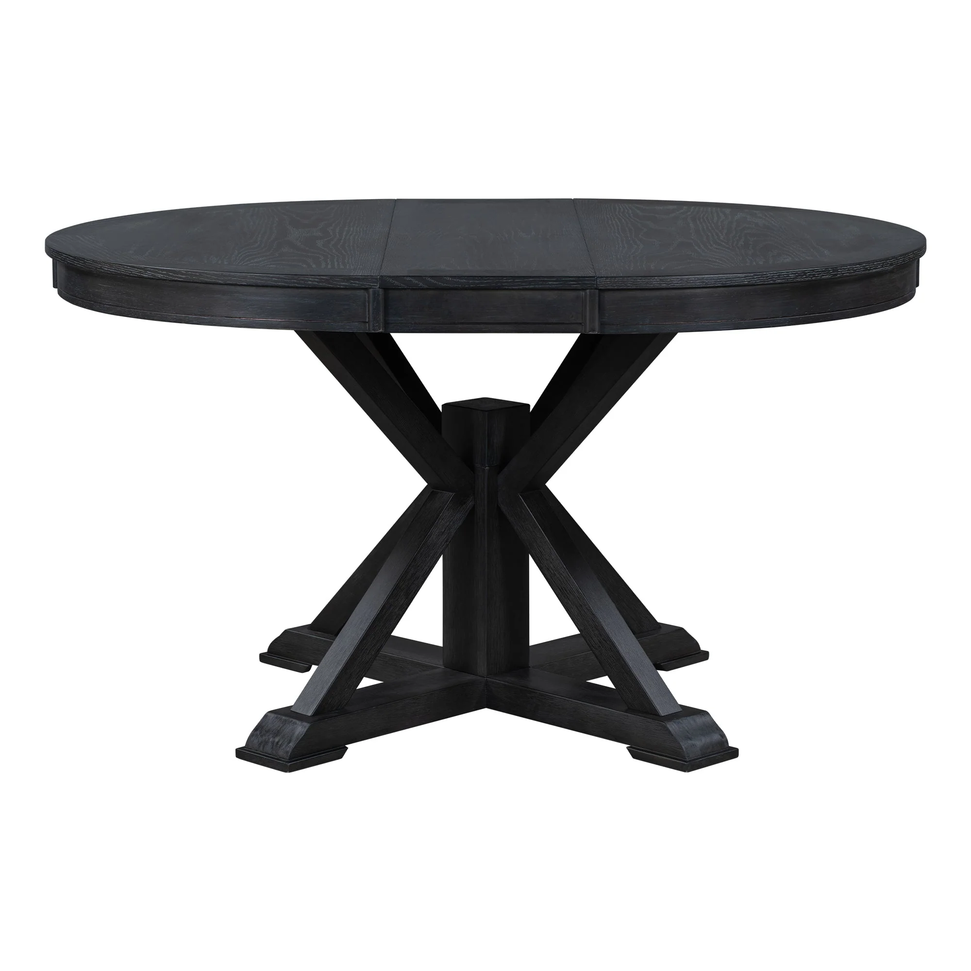 Melin Extendable Dining Table with Wood Frame and X-Shaped Base - Image 13