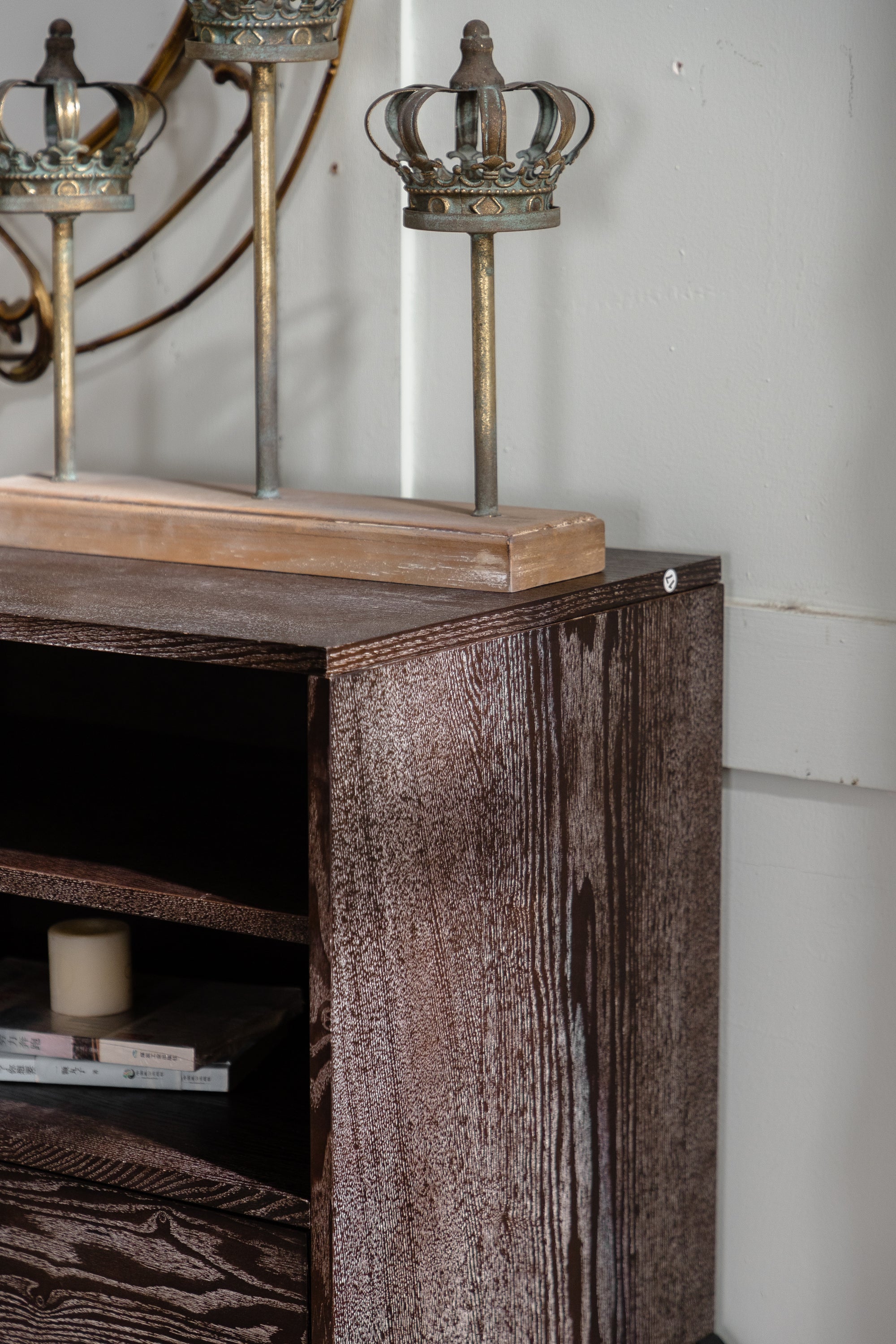Mid-Century Modern 3D Geometric Diamond Storage Cabinet - Image 12