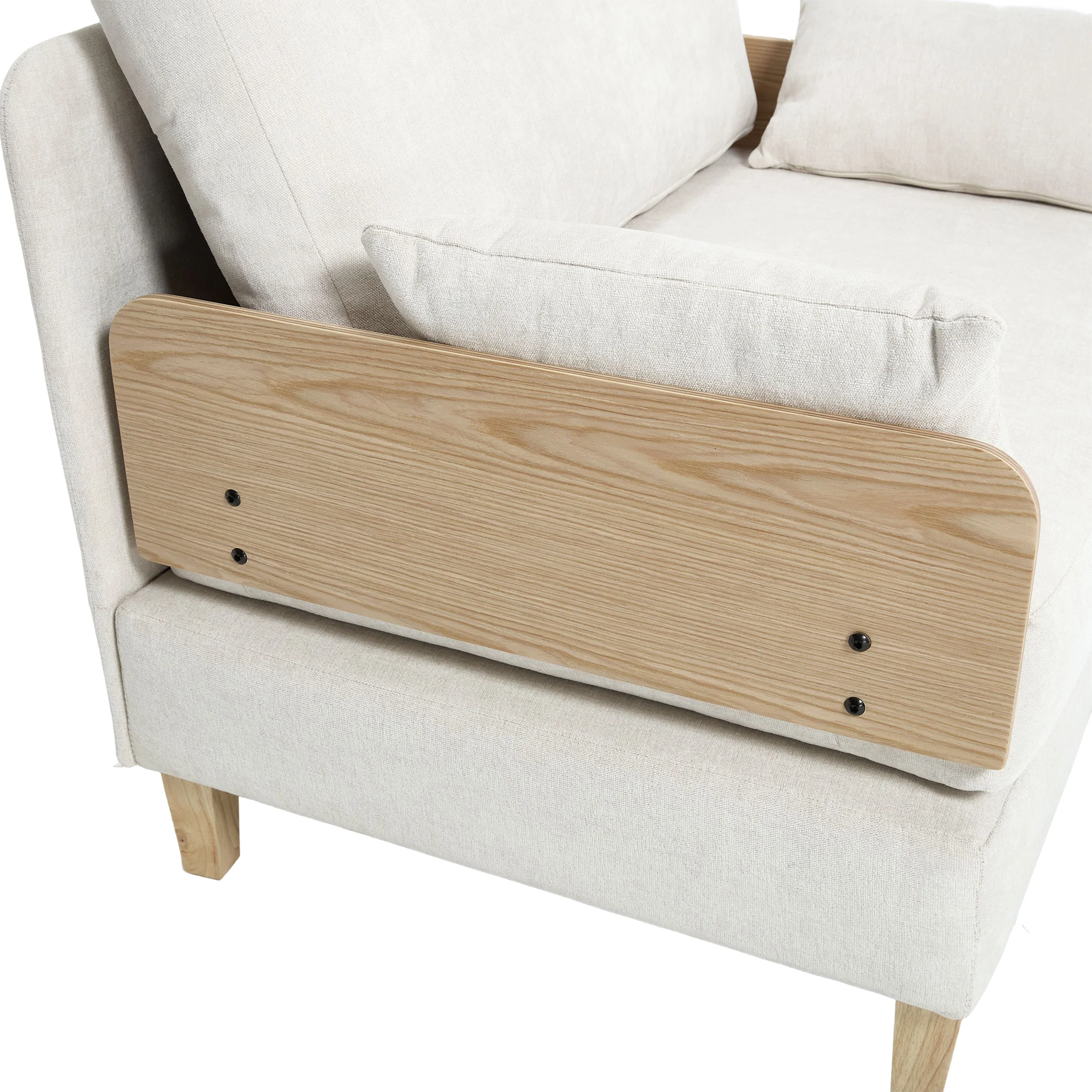 Mid-Century Modern Chenille Foldable Sofa Bed Recliner - Image 105