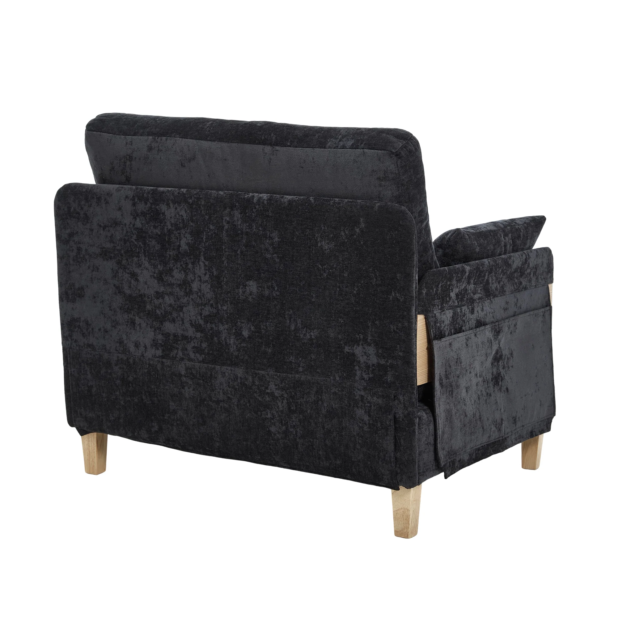 Mid-Century Modern Chenille Foldable Sofa Bed Recliner - Image 20