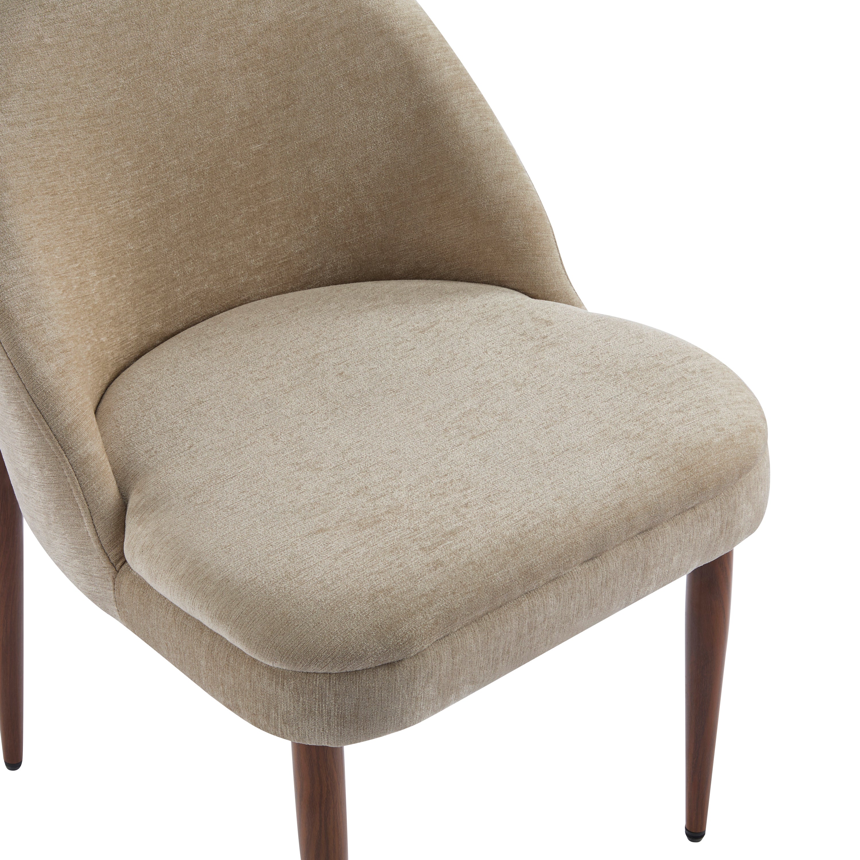 Mid-Century Modern Fabric Upholstered Dining Chair, Set of 2 - Image 10