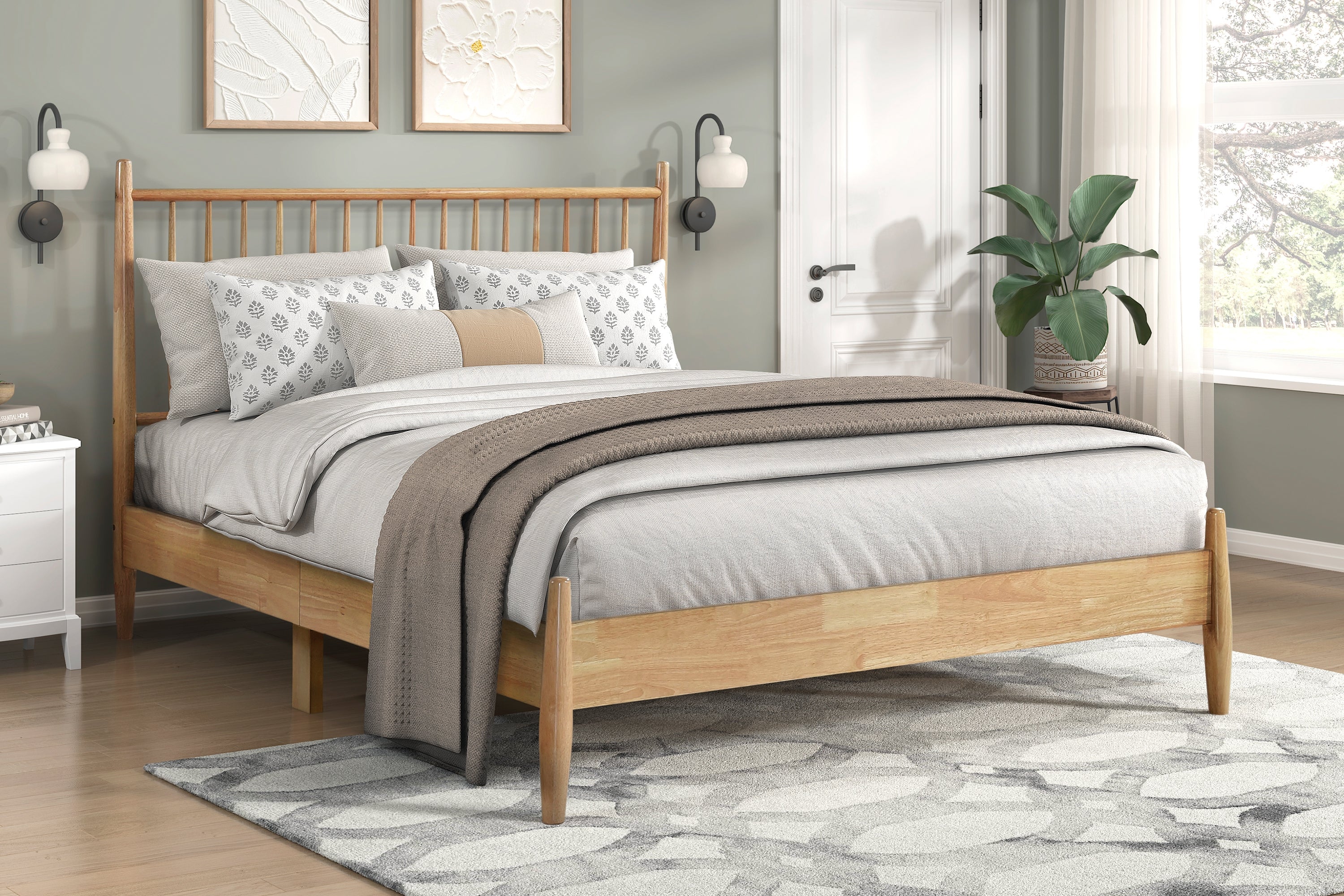 Mid-Century Modern Platform Bed - Image 2