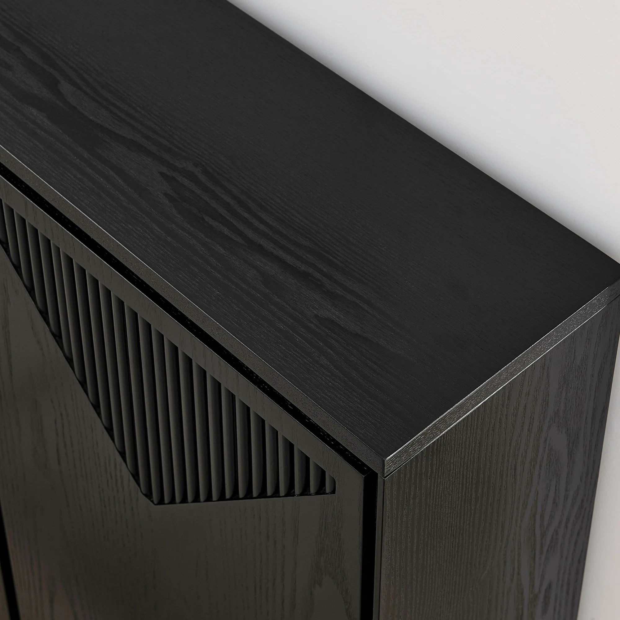 Mid Century Modern V-Shape Narrow Storage Cabinet - Image 28