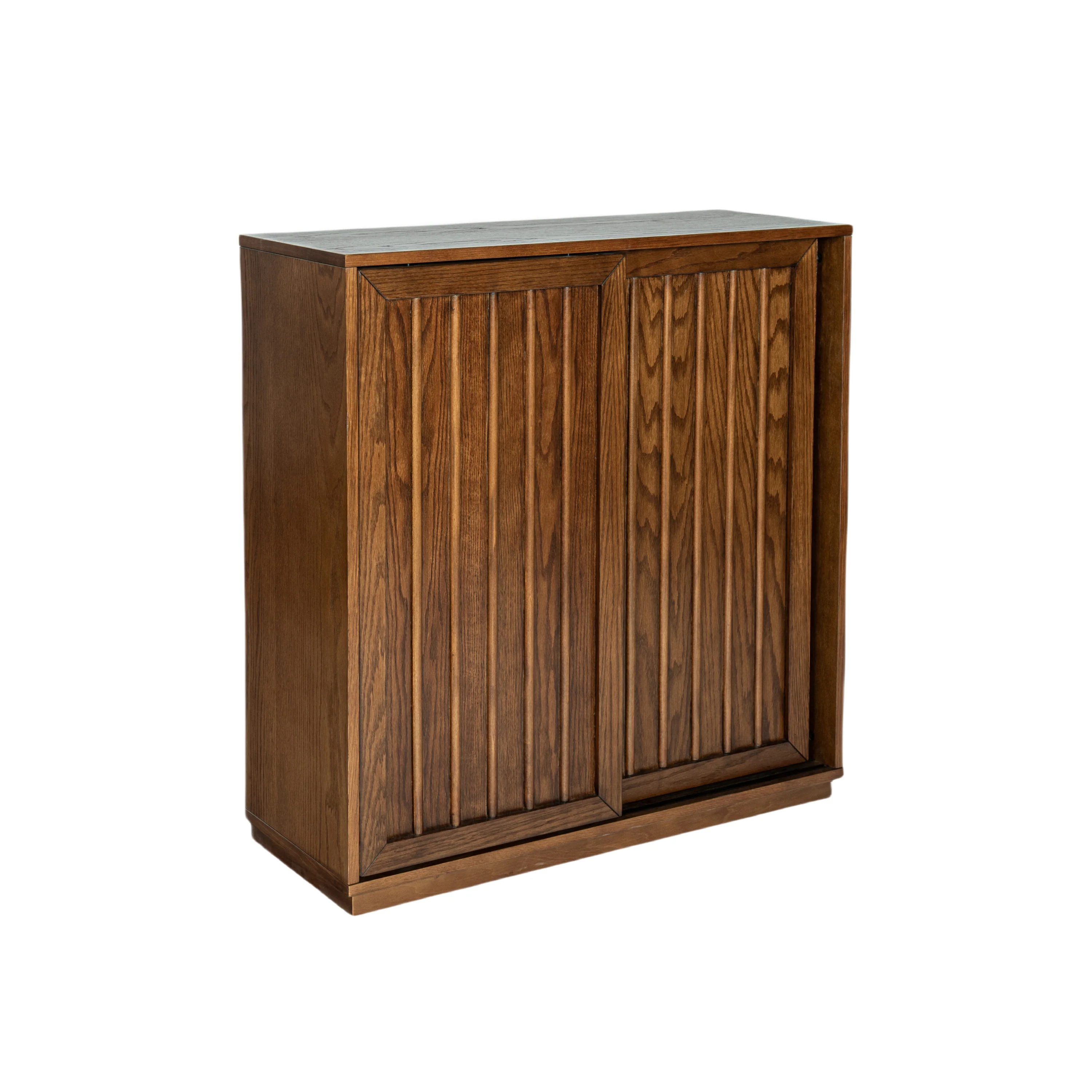 Mid Century Sideboard with 2 Sliding Doors
