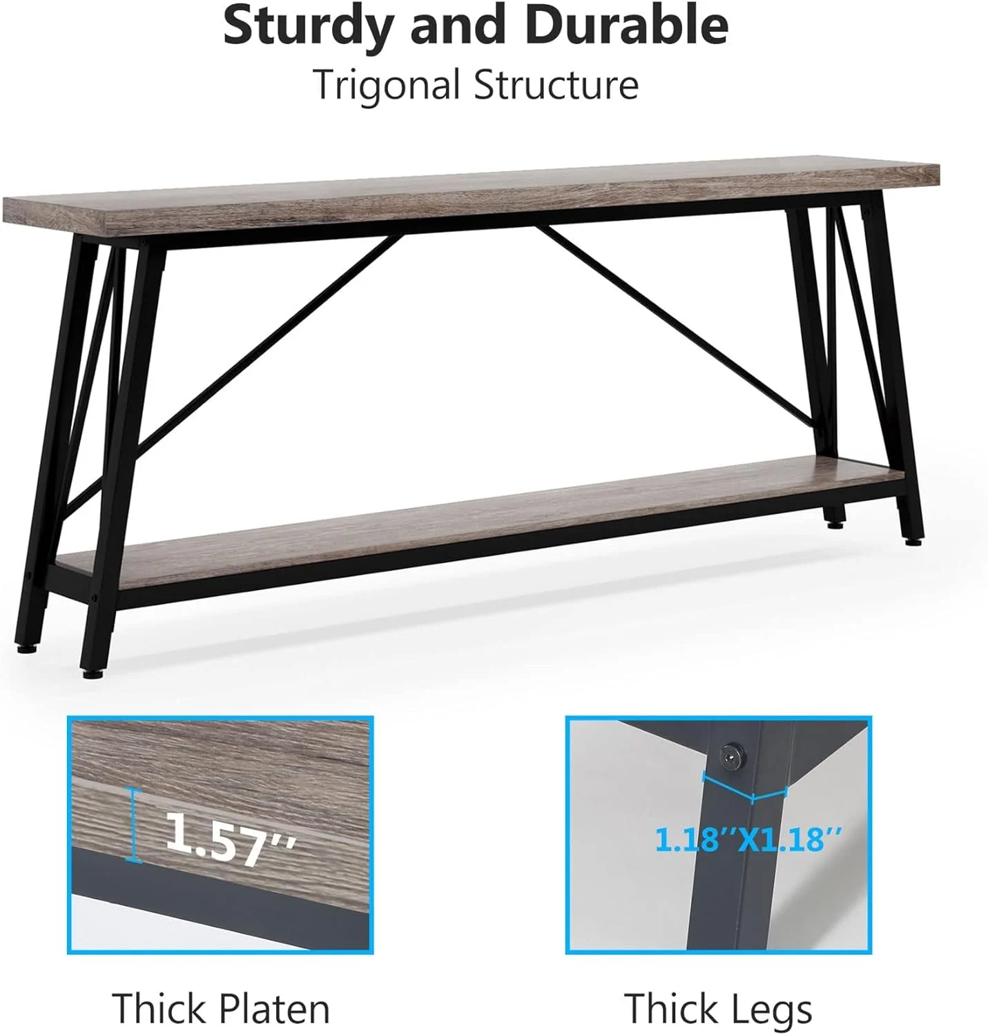 Millstone Industrial Sofa Table - Image 19