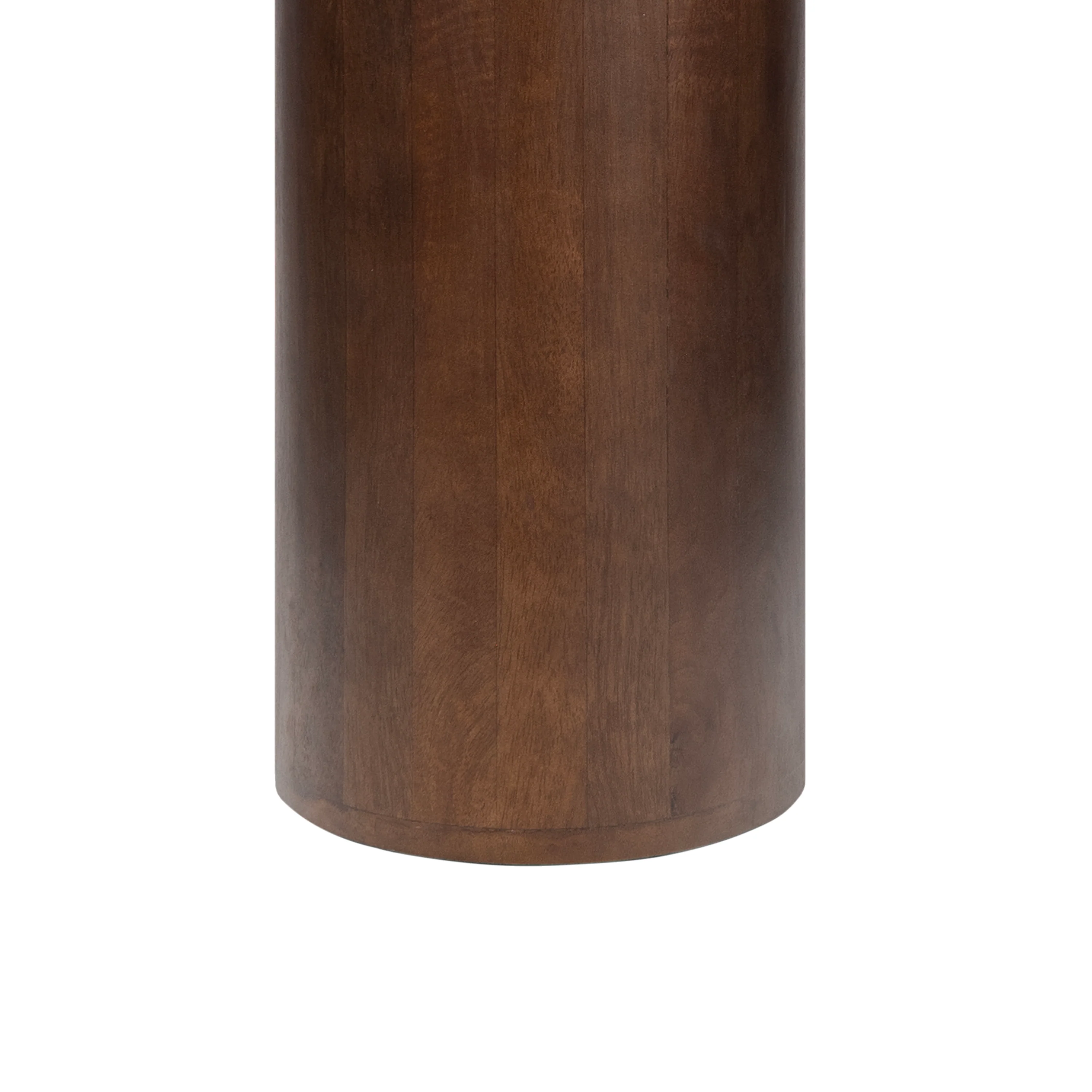 Milos 18" Rustic Minimalist Square Marble/Wood Accent Table - Image 10