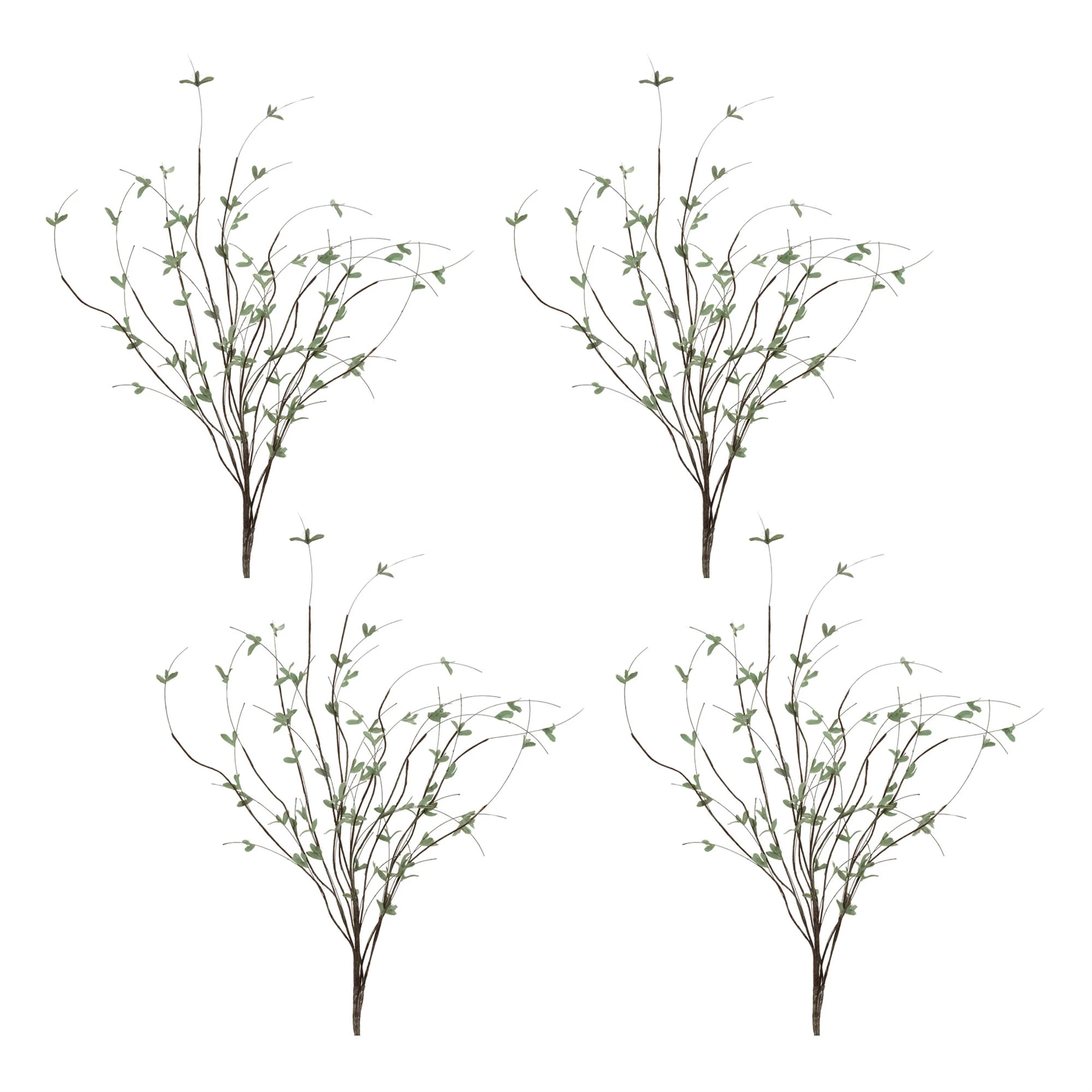 Mini Leaf Twig Branch, Set of 4 - Image 3