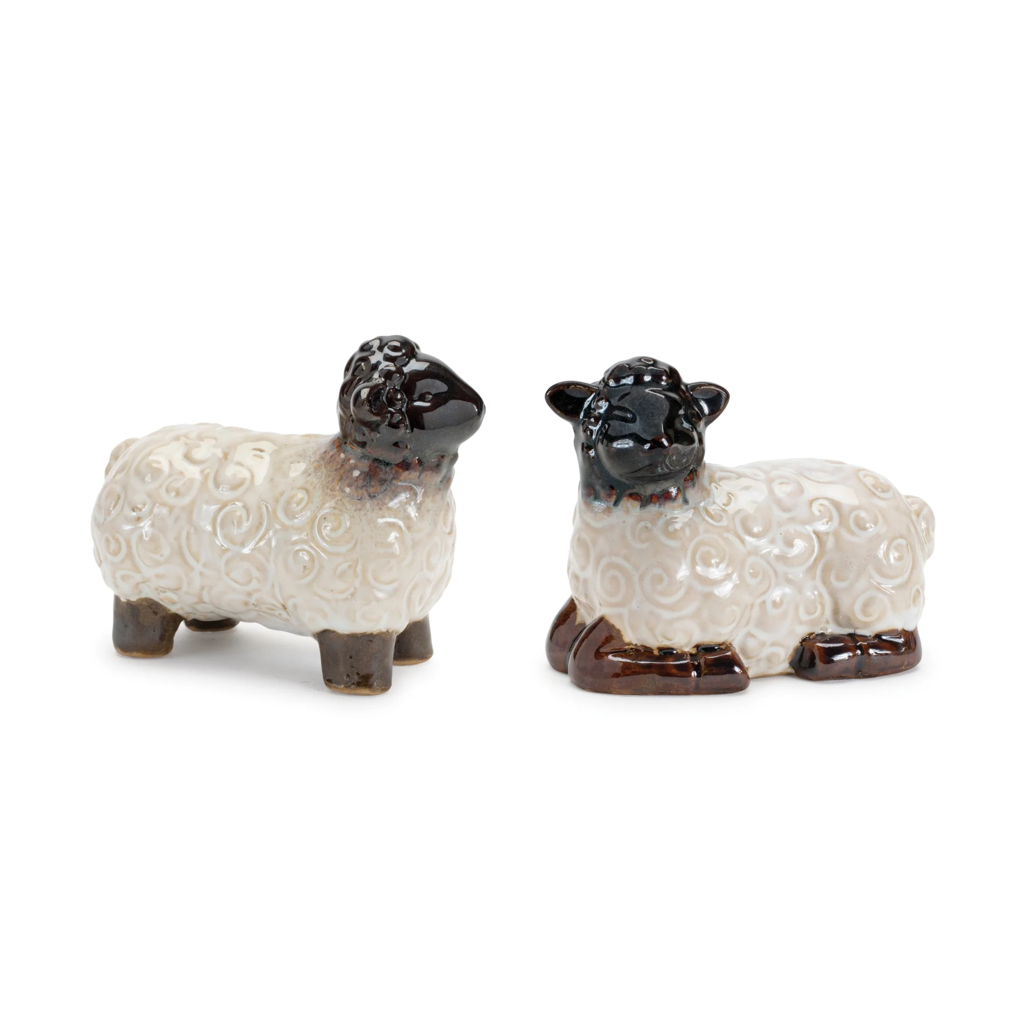 Mini Sheep Figurine, Set of 6