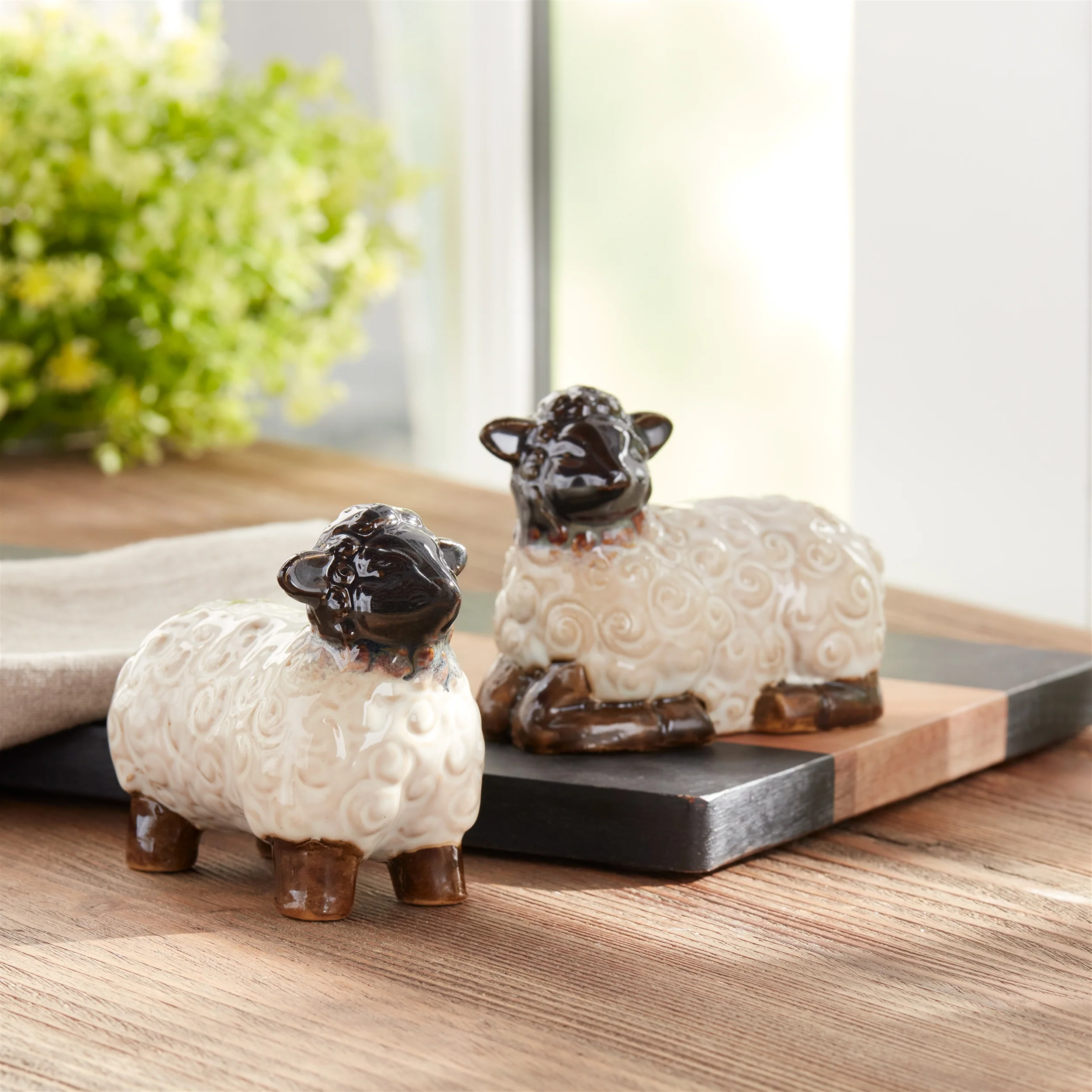 Mini Sheep Figurine, Set of 6 - Image 2