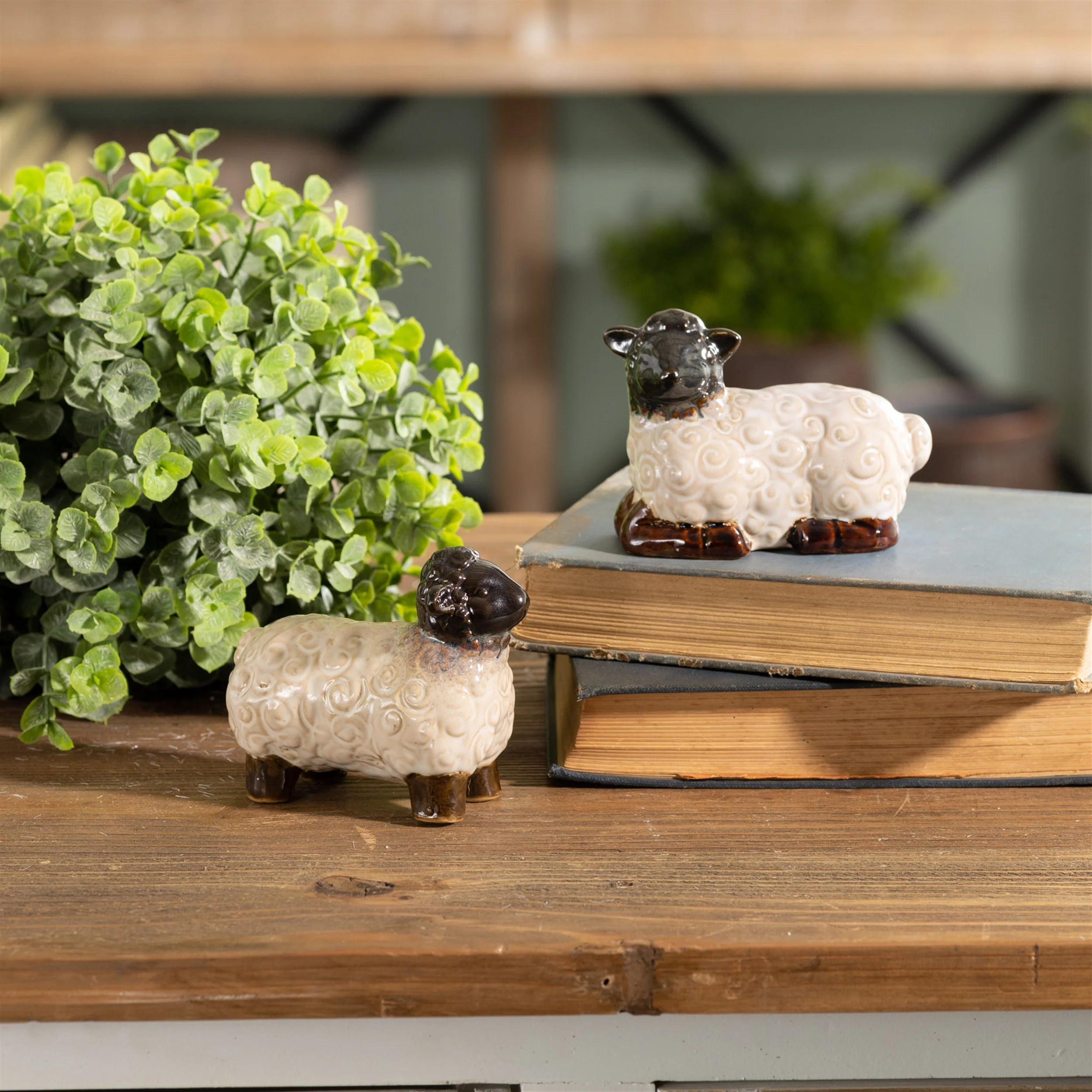 Mini Sheep Figurine, Set of 6 - Image 5