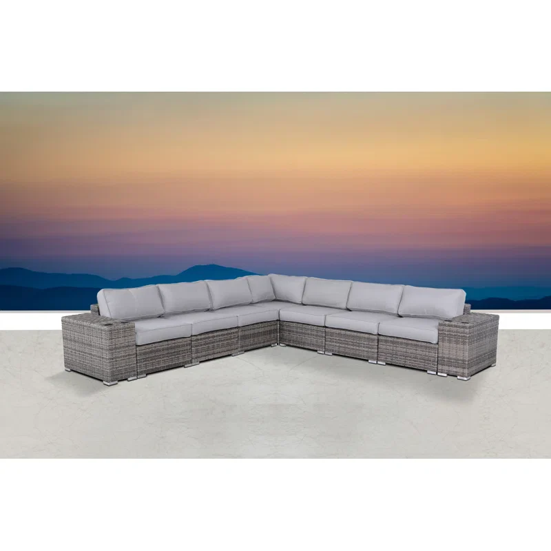 Minnesota 9-Piece Sectional Sofa Set with Cushions - Fully Assembled - Image 2