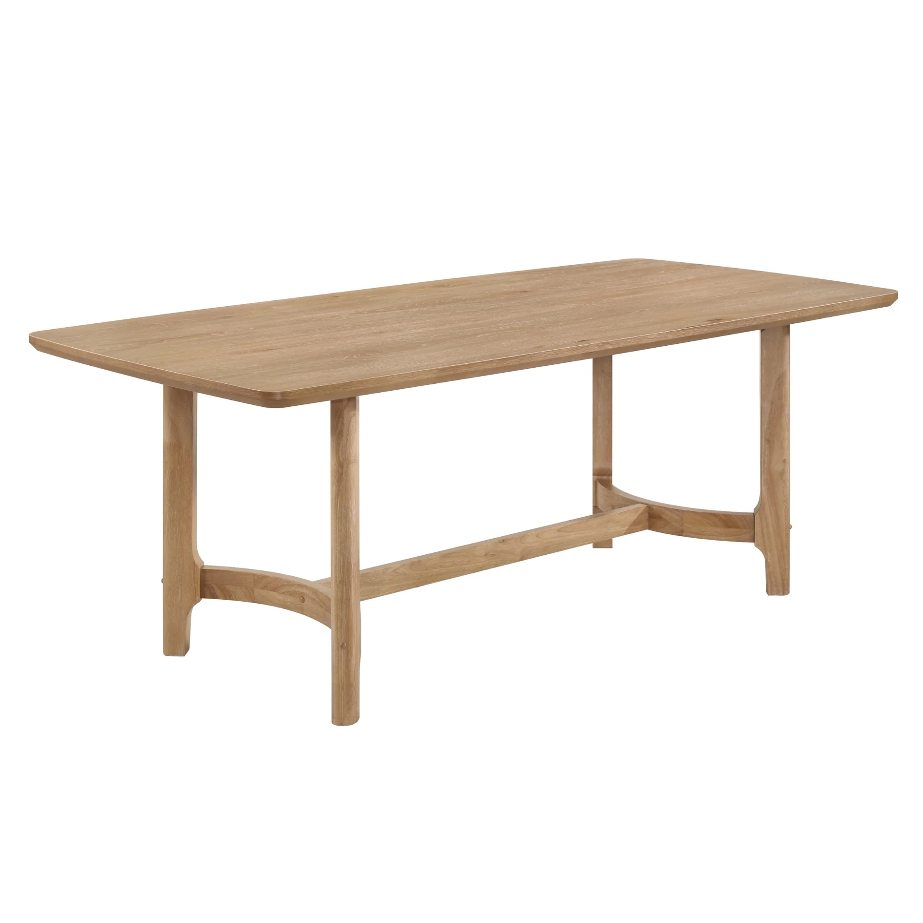 Modern Farmhouse Warm Wood Dining Table