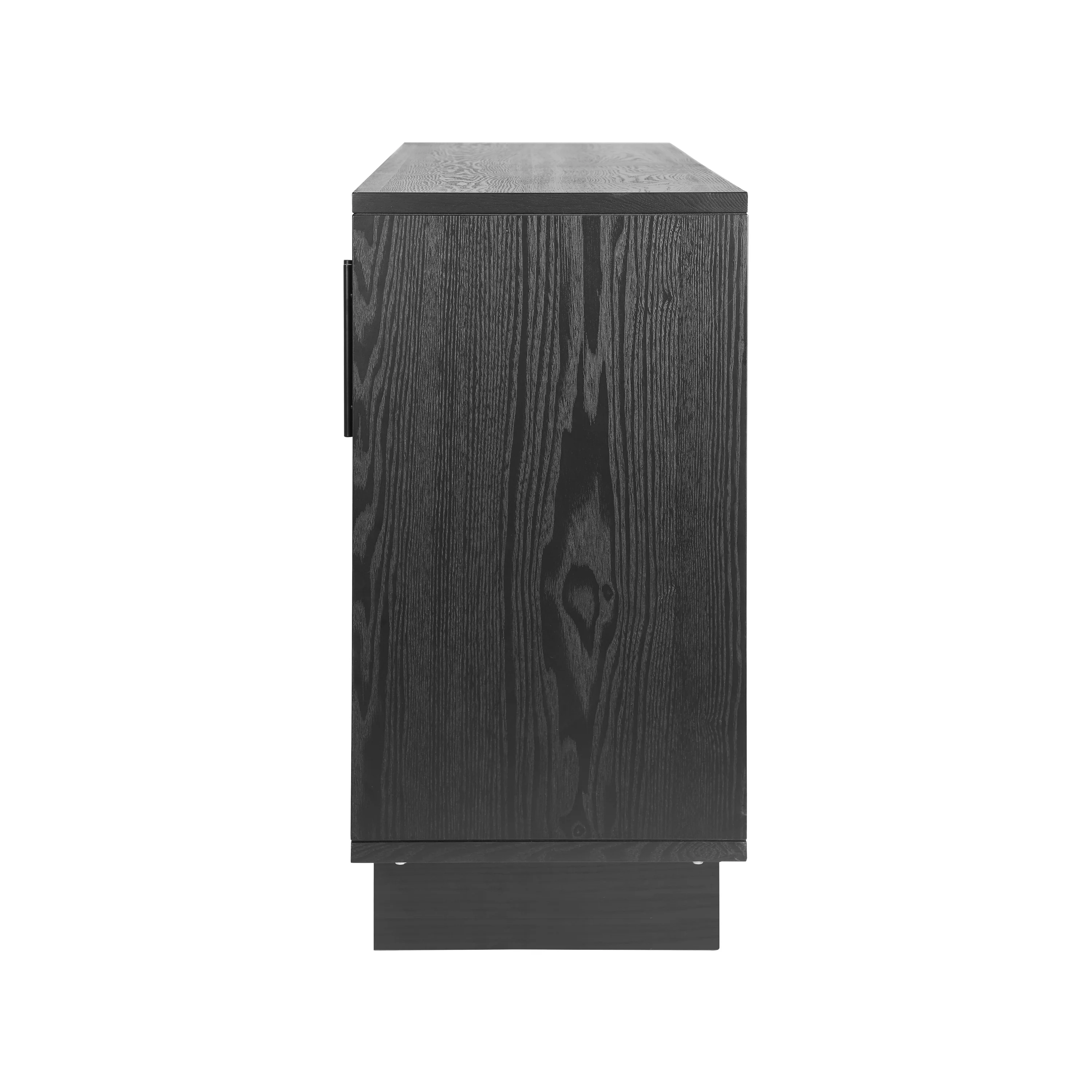 Modern Sideboard Storage Cabinet with 4 Doors & Metal Handles - Image 11