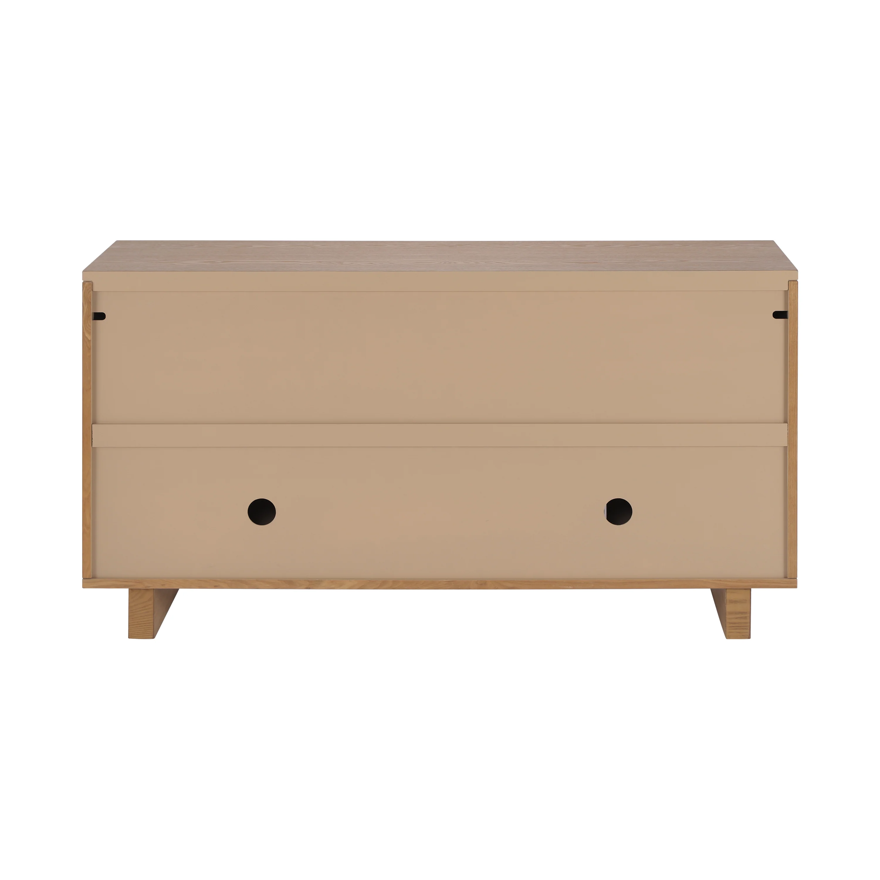 Modern Sideboard Storage Cabinet with 4 Doors & Metal Handles - Image 20