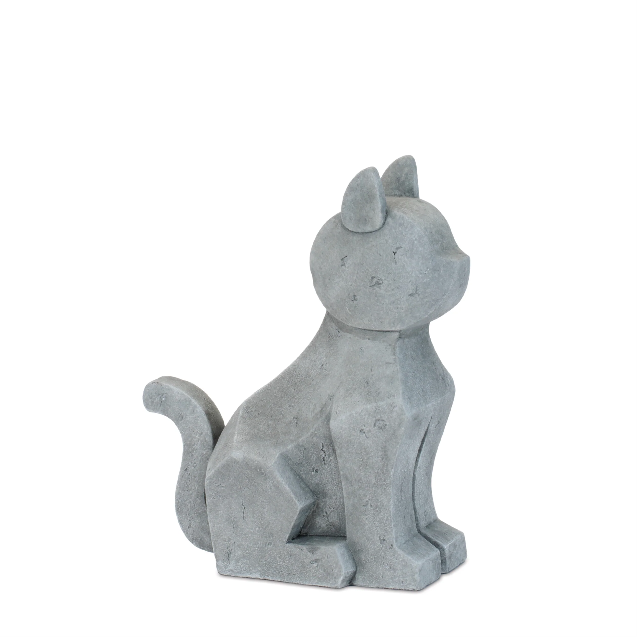 Modern Sitting Dog and Cat Statue, Set of 2 - Image 2