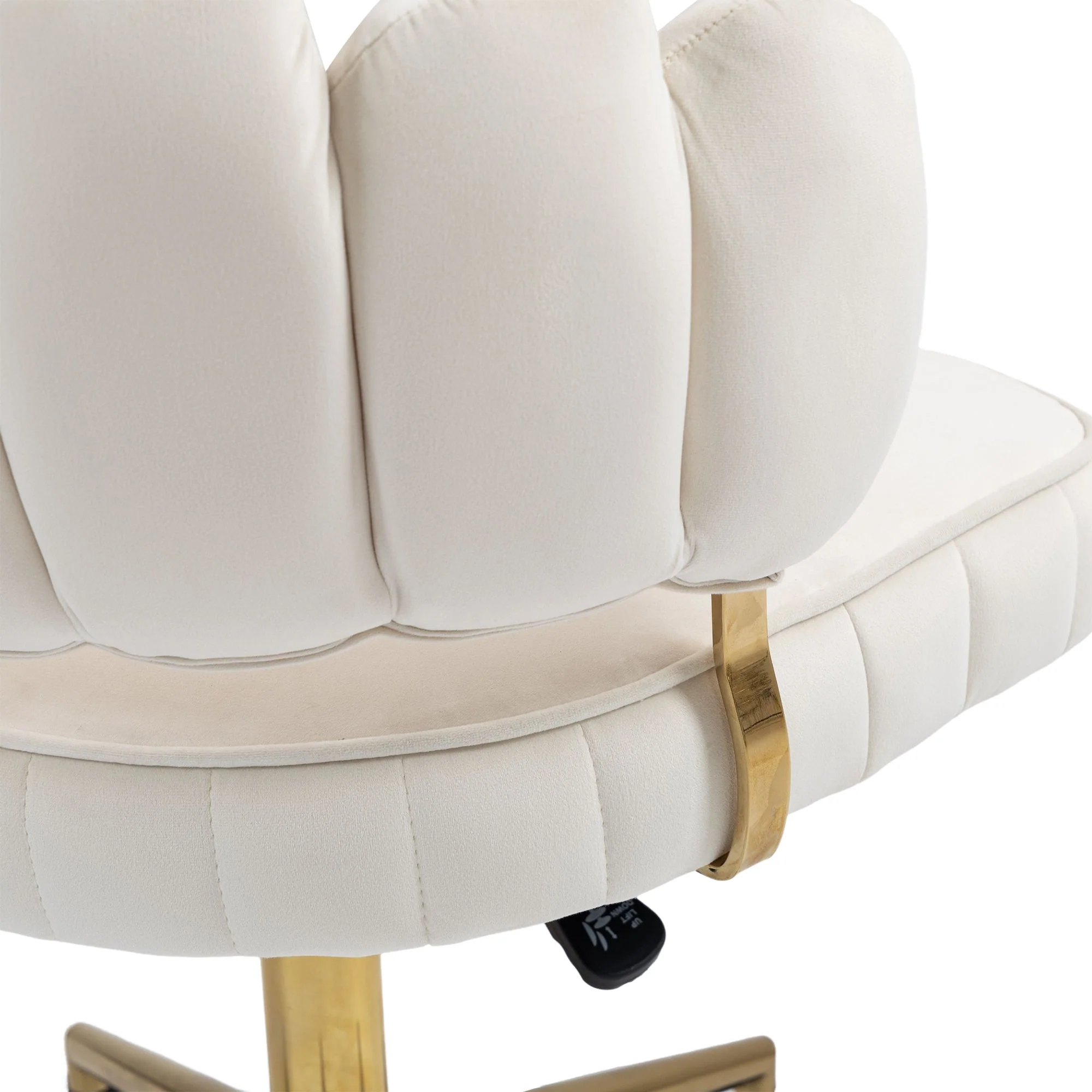 Modern Velvet Home Office Desk Chair with Adjustable Height and Swivel Wheels - Image 68
