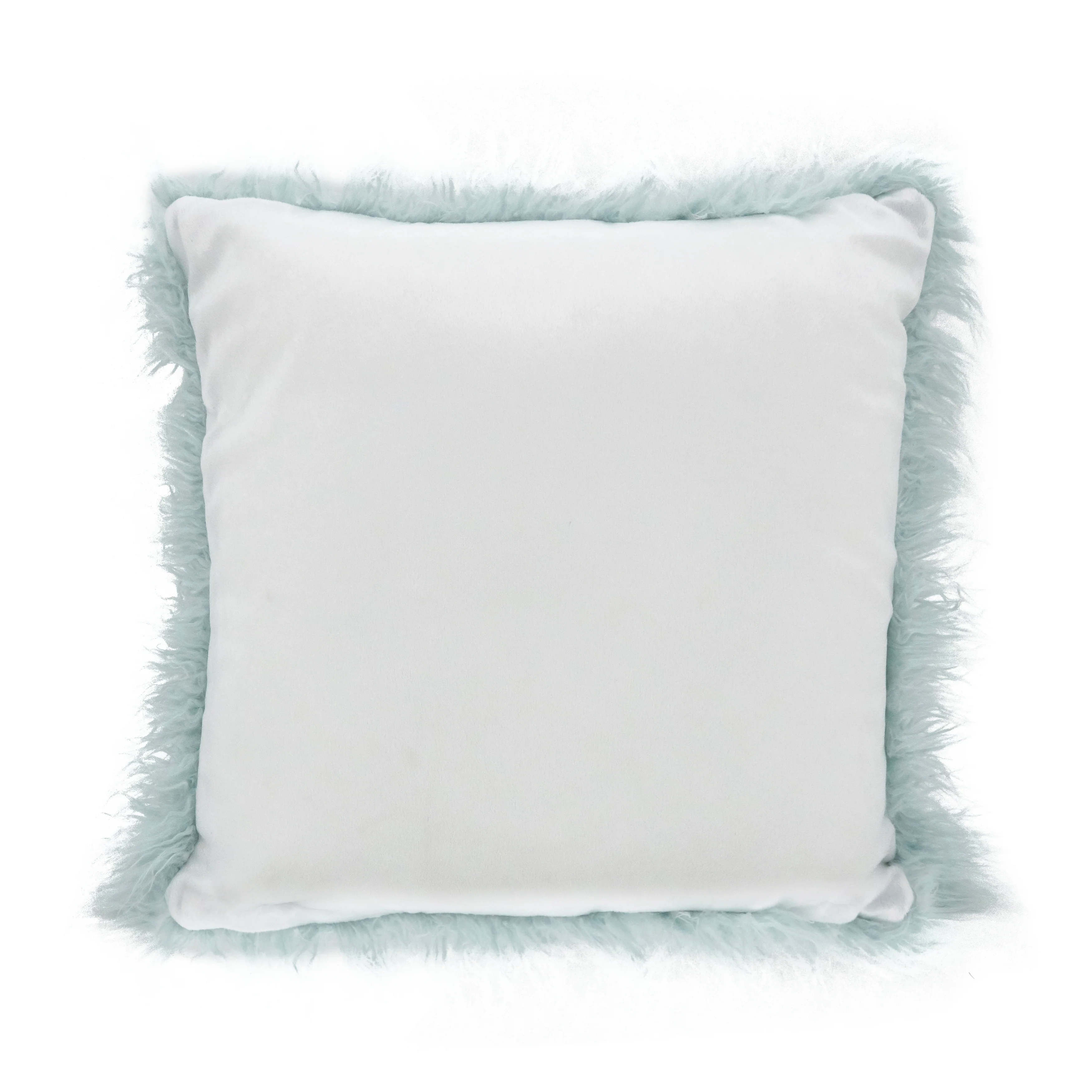 Mongolian Faux Fur Poly Filled Throw Pillow - Image 16