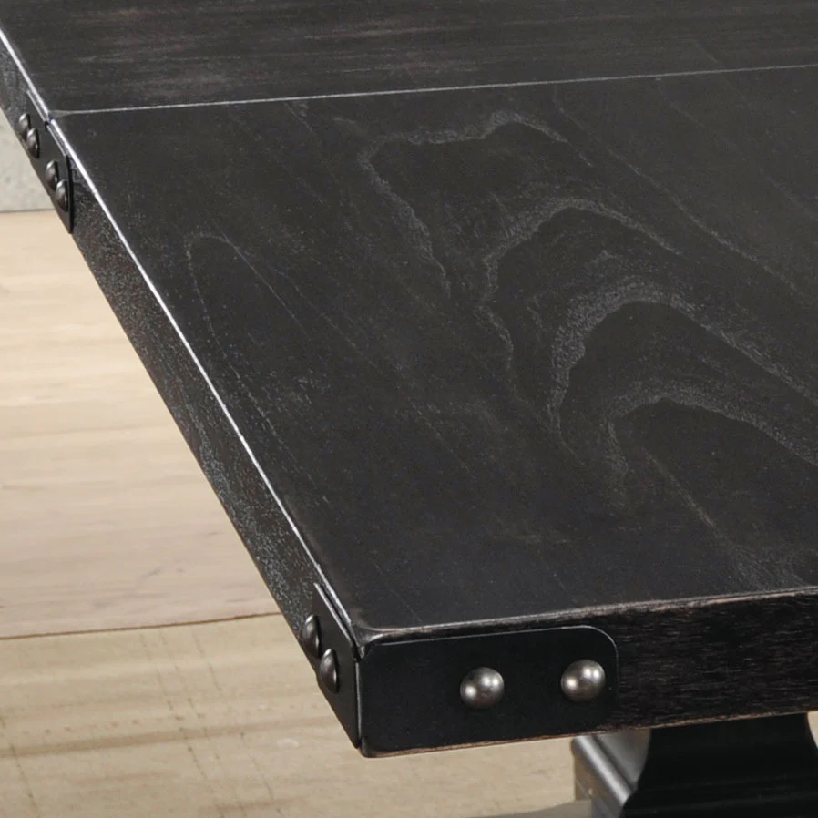 Morland Vintage Black Finish Dining Table - Image 3