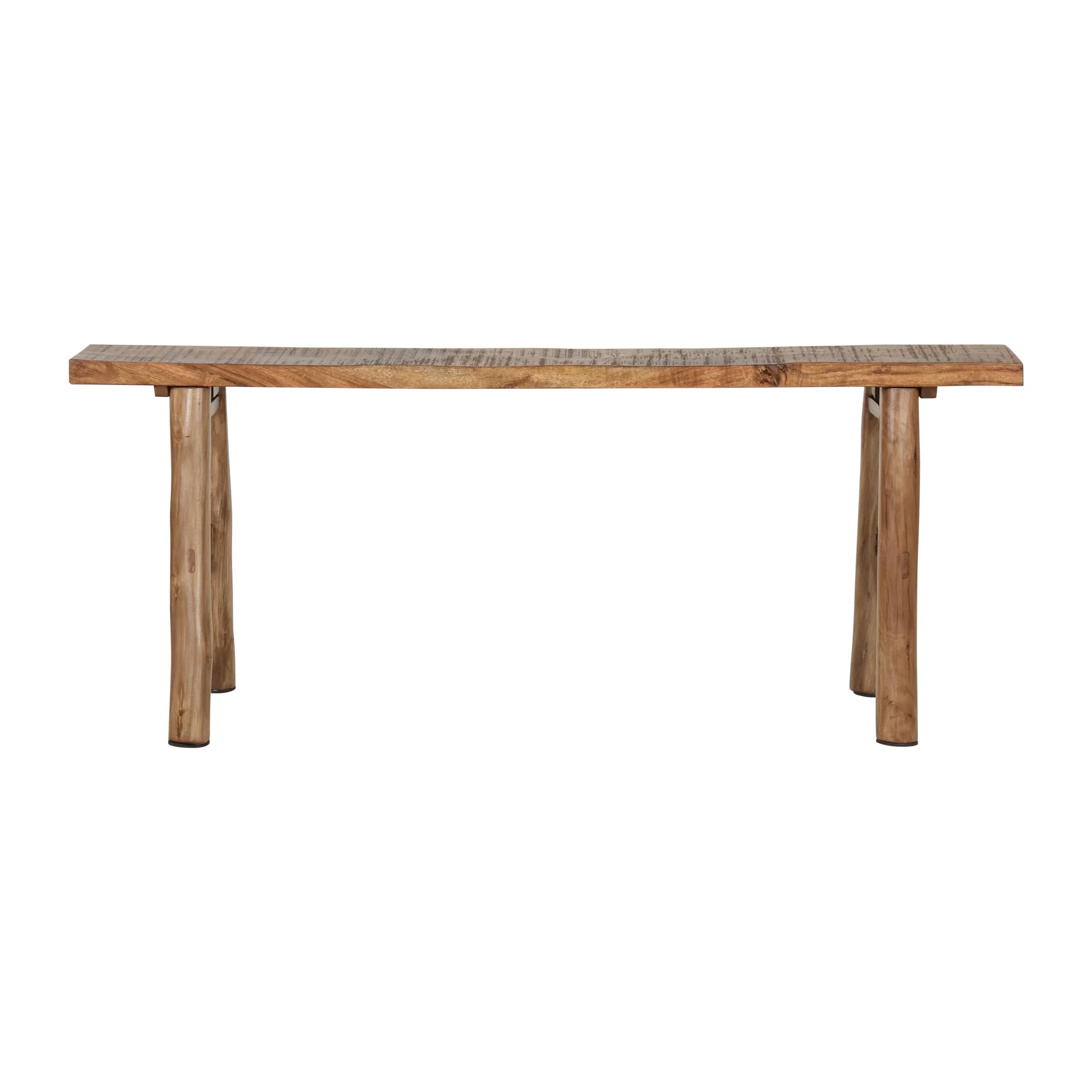 Narrow Solid Wood A-Frame Bench - Image 6