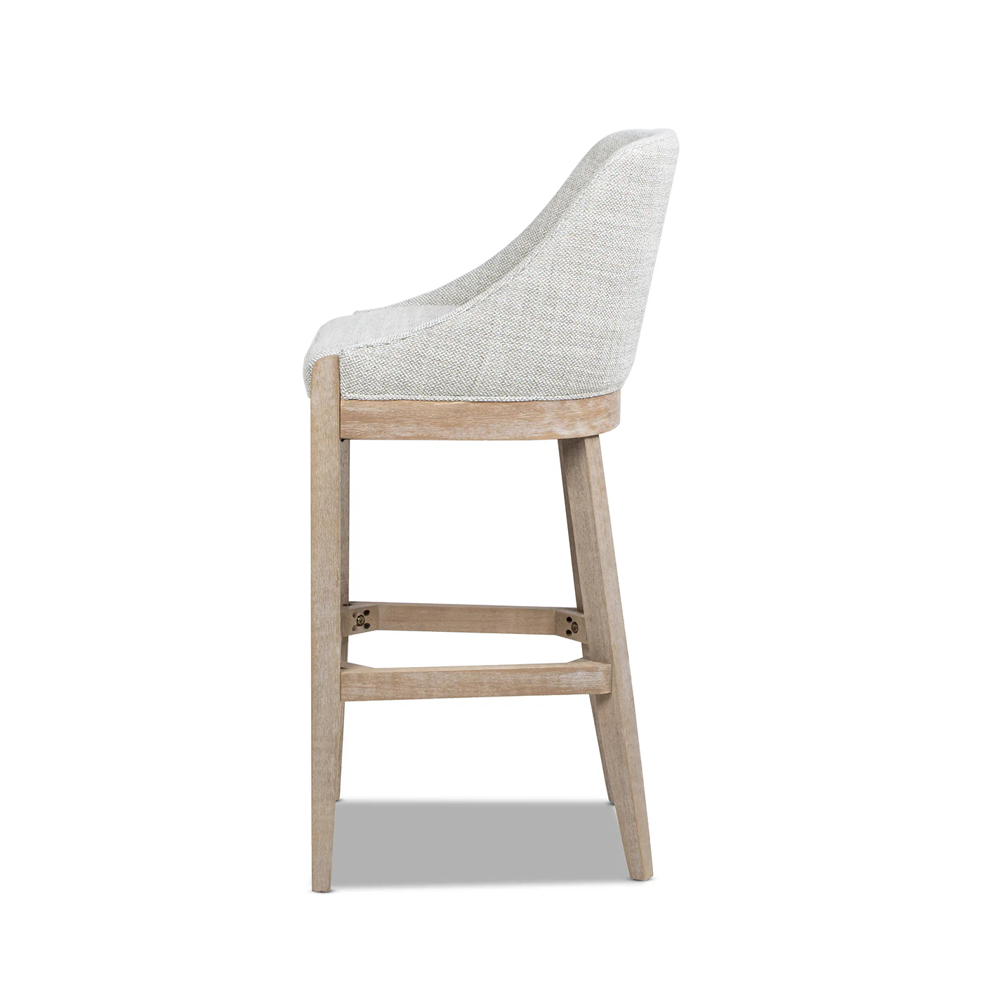 Newport 30.5" Coastal Curved Back Upholstered Barstool - Image 4