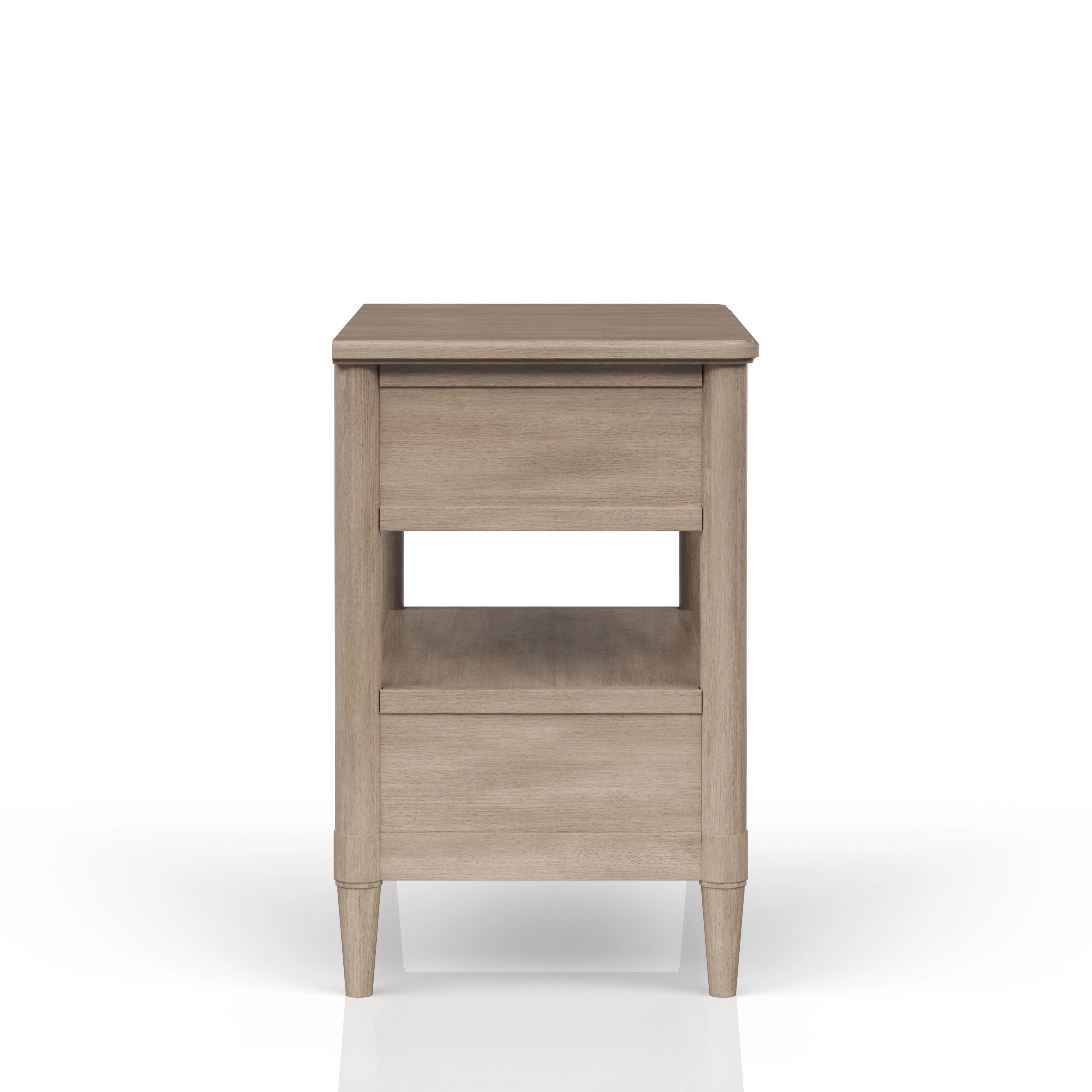 Nightstand with 2 Drawer and Open Shelf - Image 3