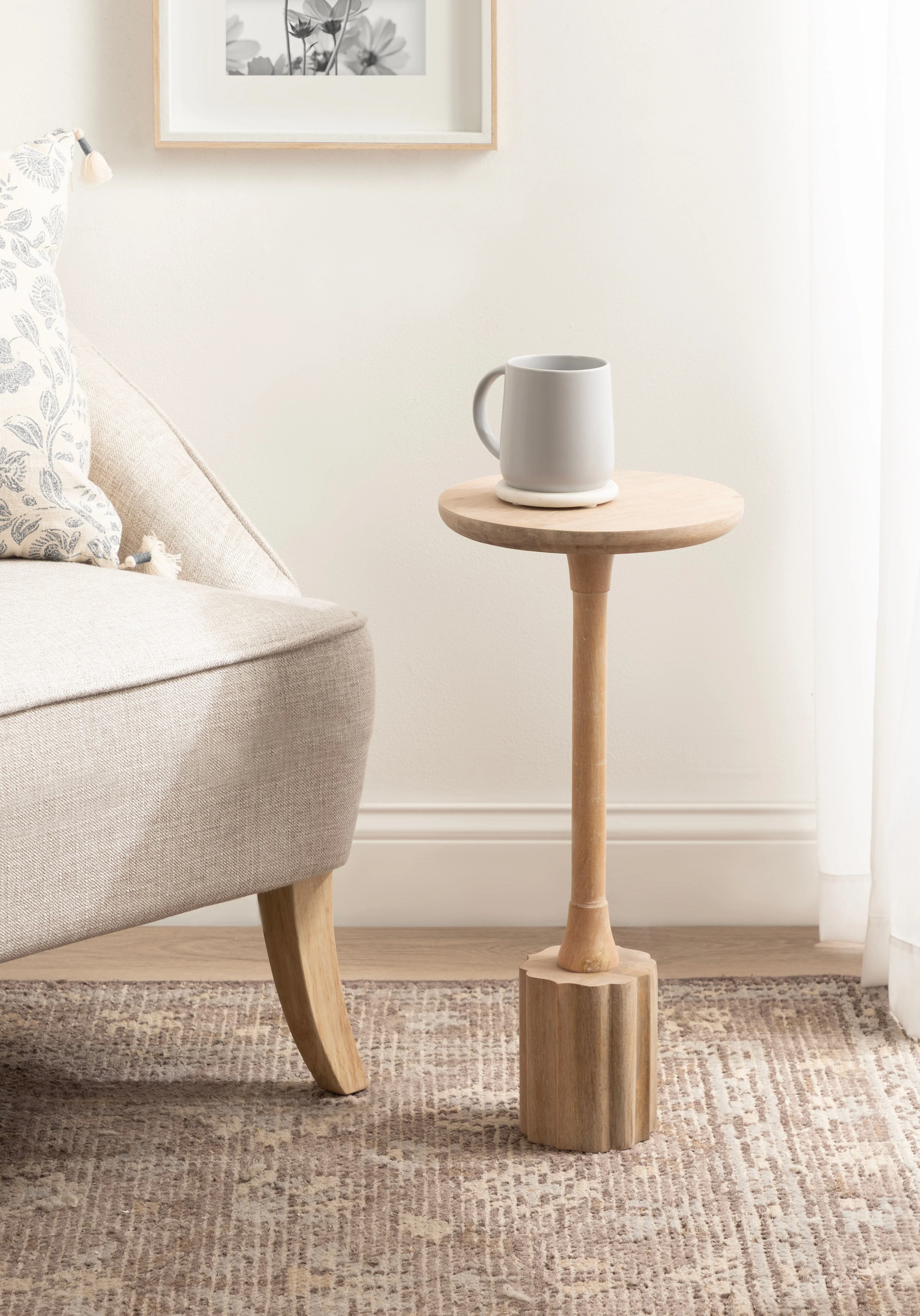 Nisha Wood Drink Table - Image 7