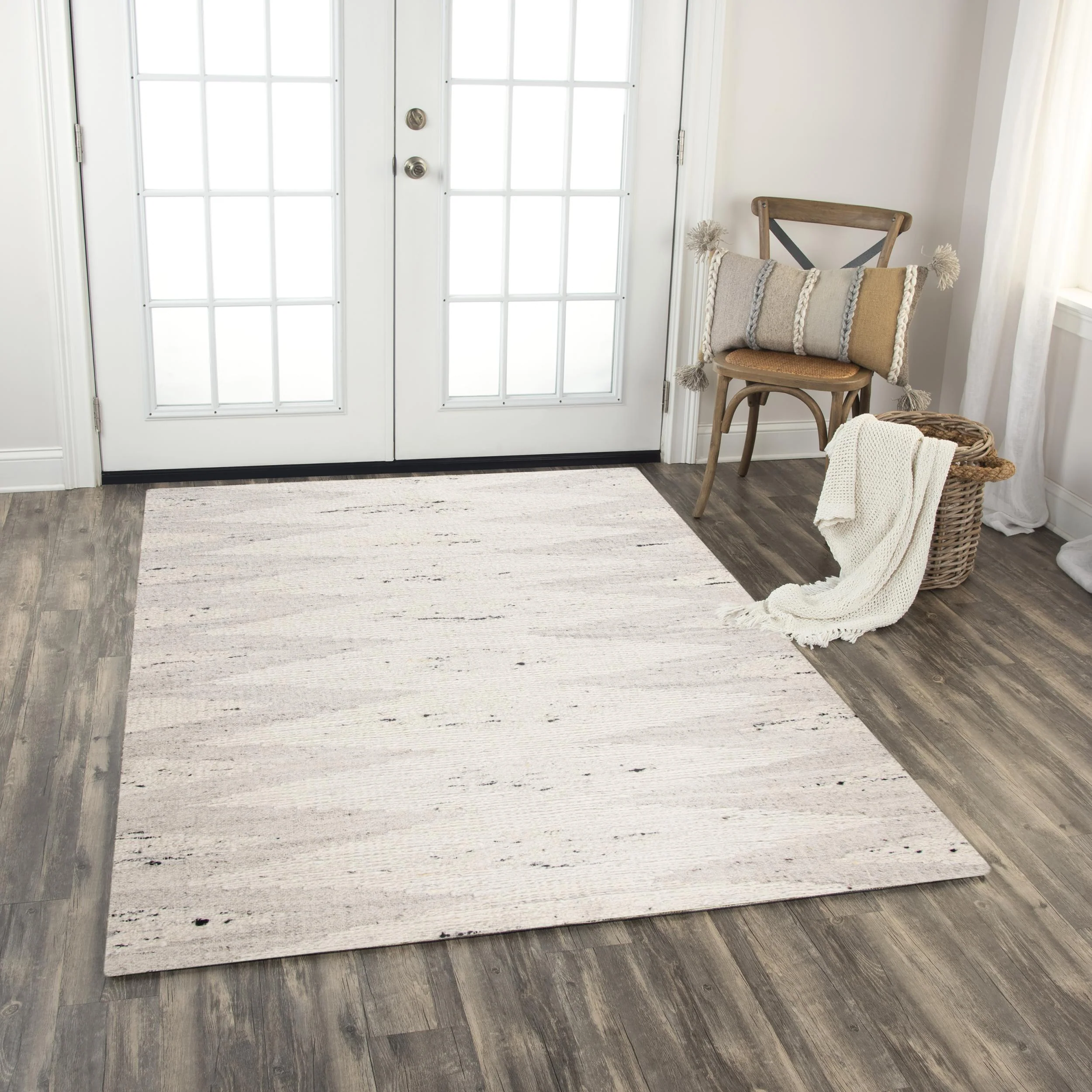 Mila Hand Woven Wool & Cotton Geometric Area Rug - Image 14