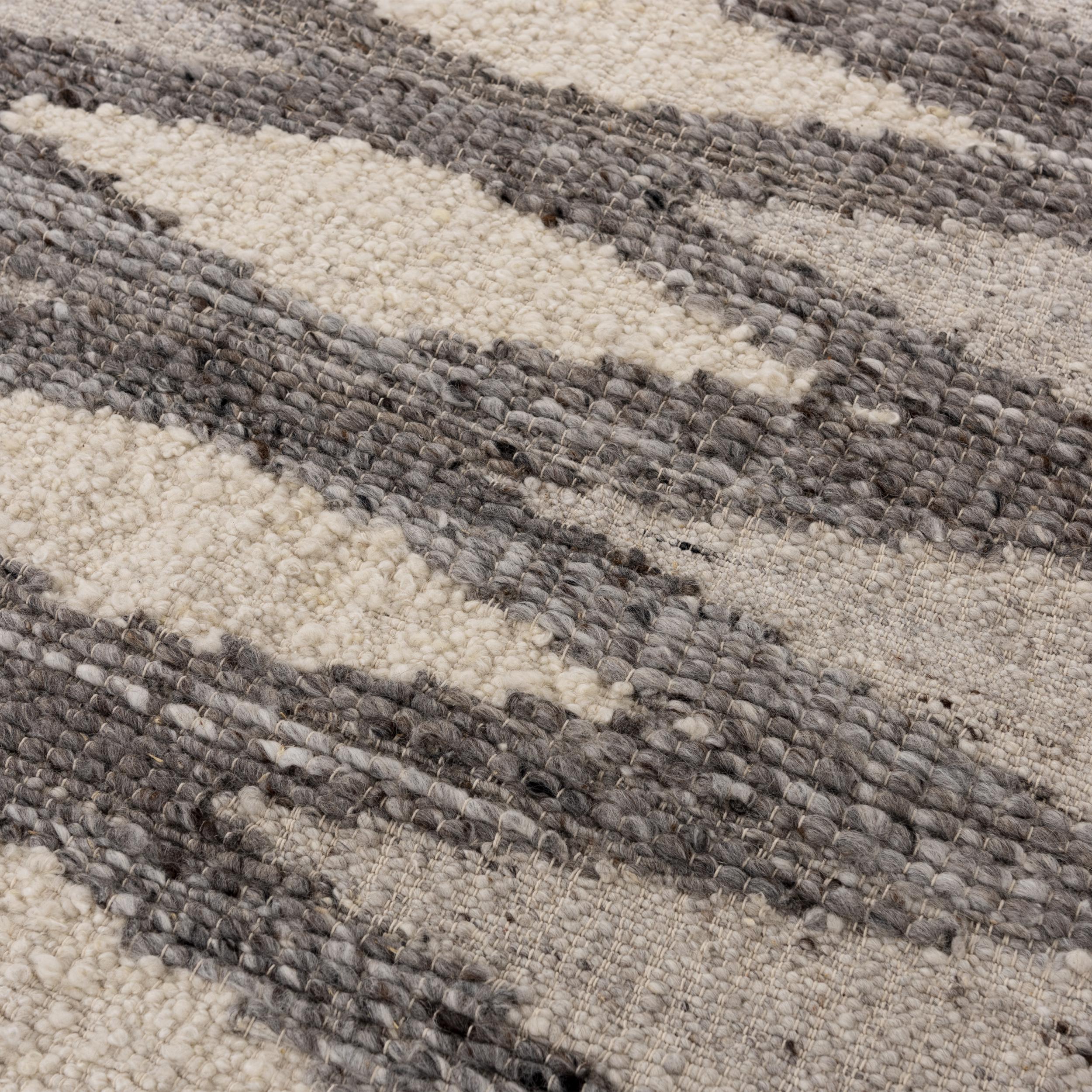 Mila Hand Woven Wool & Cotton Geometric Area Rug - Image 16