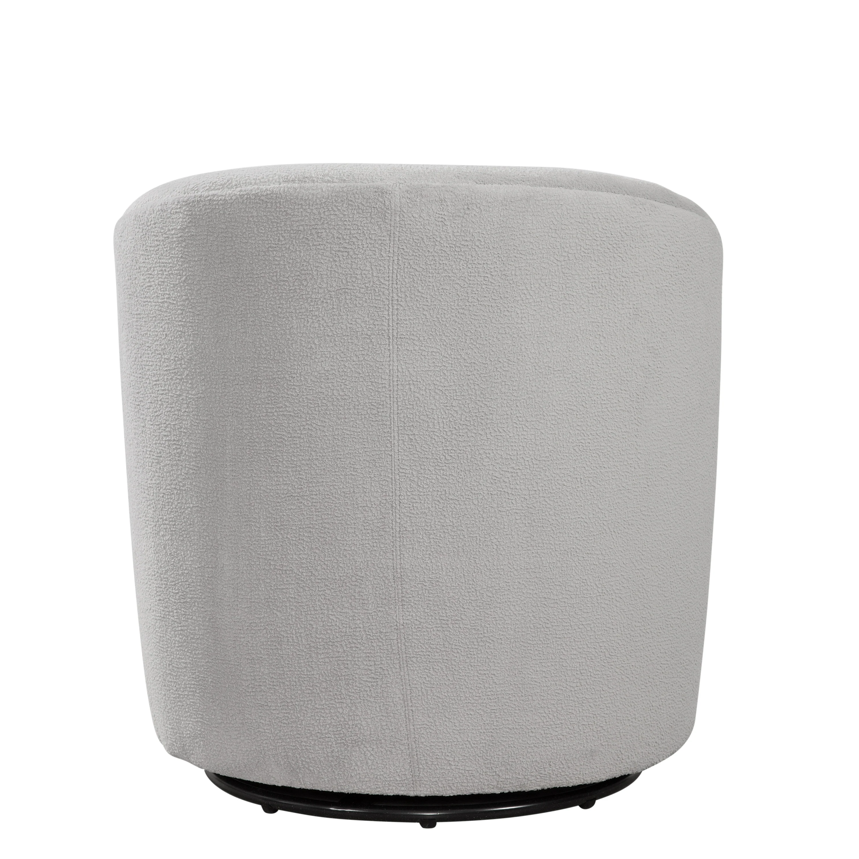 Oaklynn Barrel Style Swivel Accent Chair with Performance Fabric - Image 6
