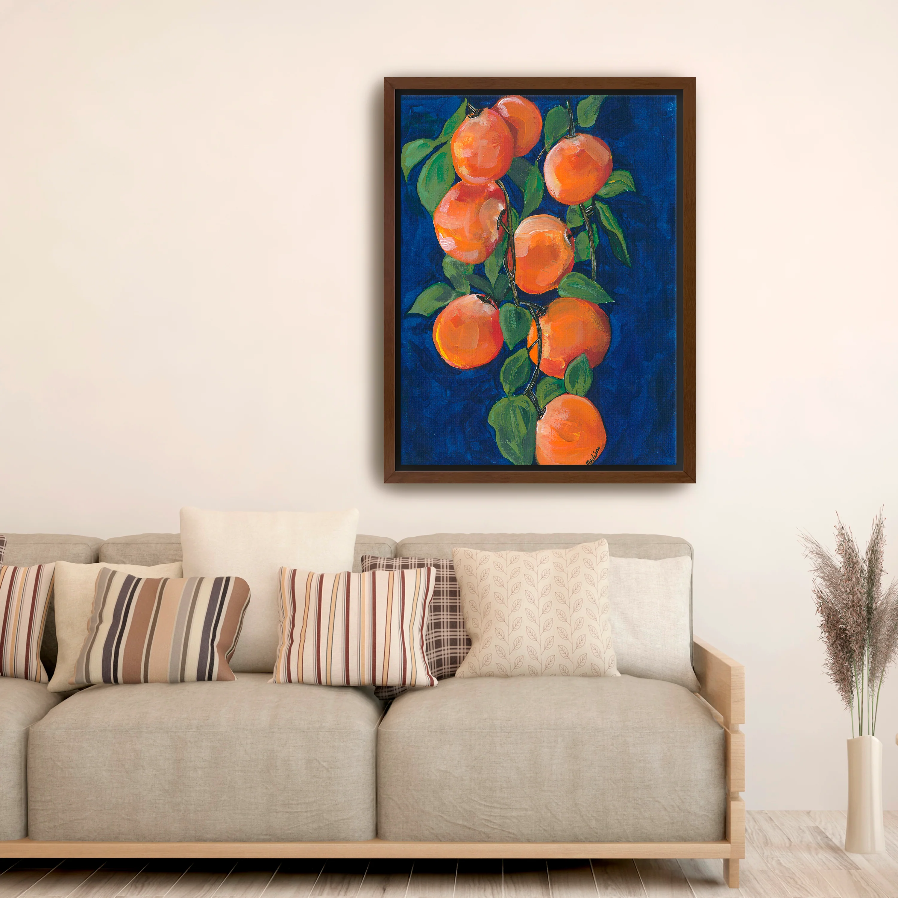 Orange peach Canvas Giclee - Image 6