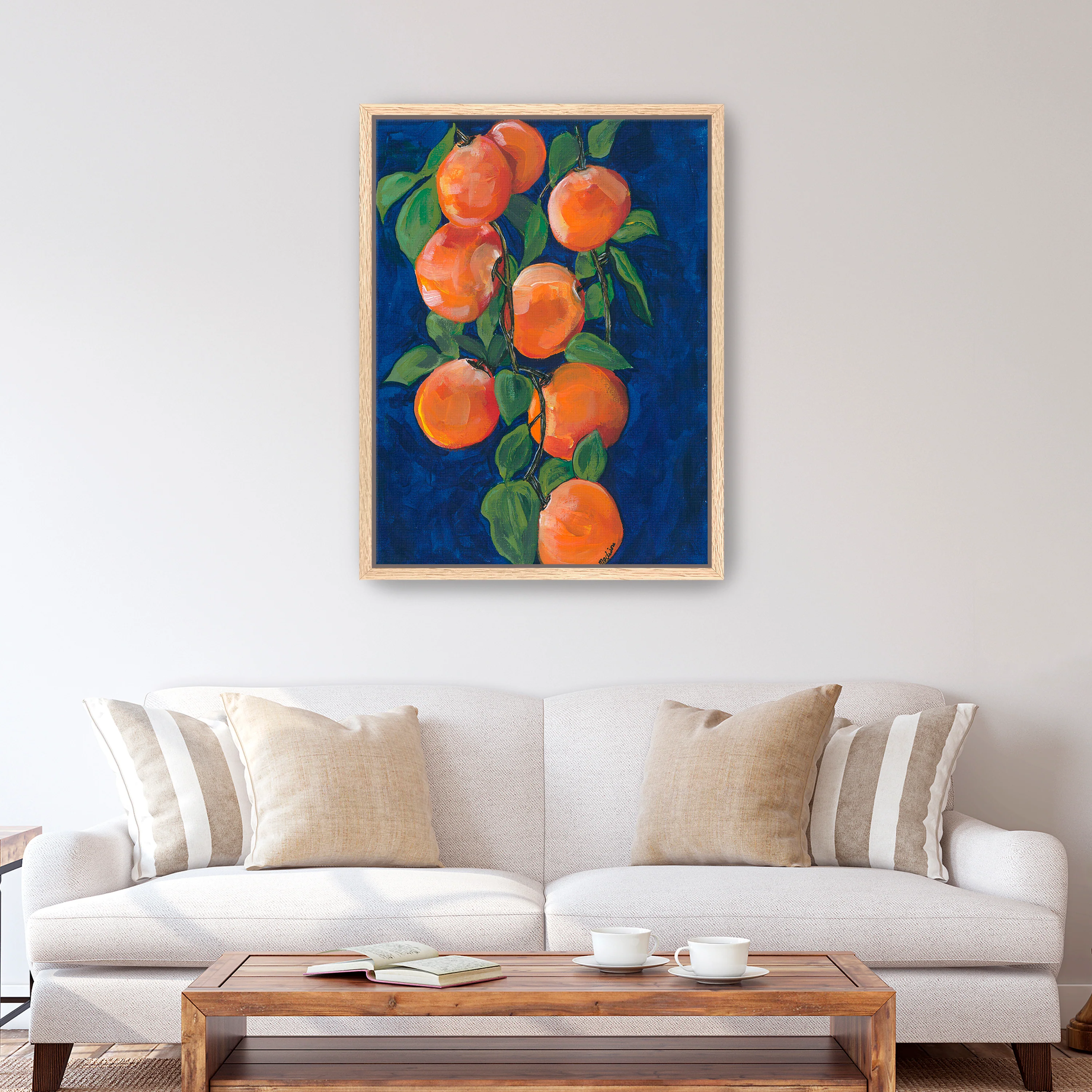 Orange peach Canvas Giclee - Image 9