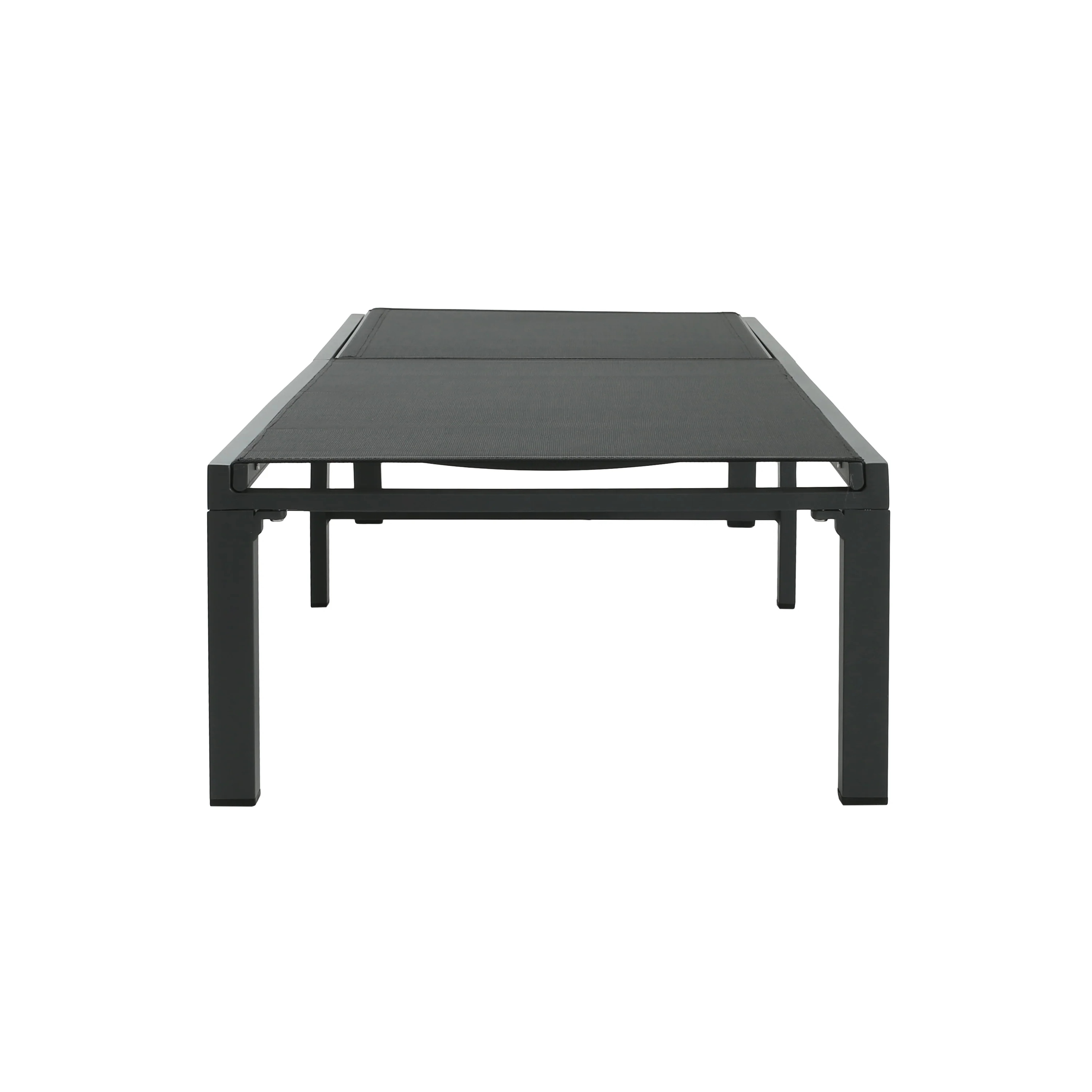 Outdoor Chaise Lounge with Aluminum Frame and Adjustable Backrest, Set of 2 - Image 4