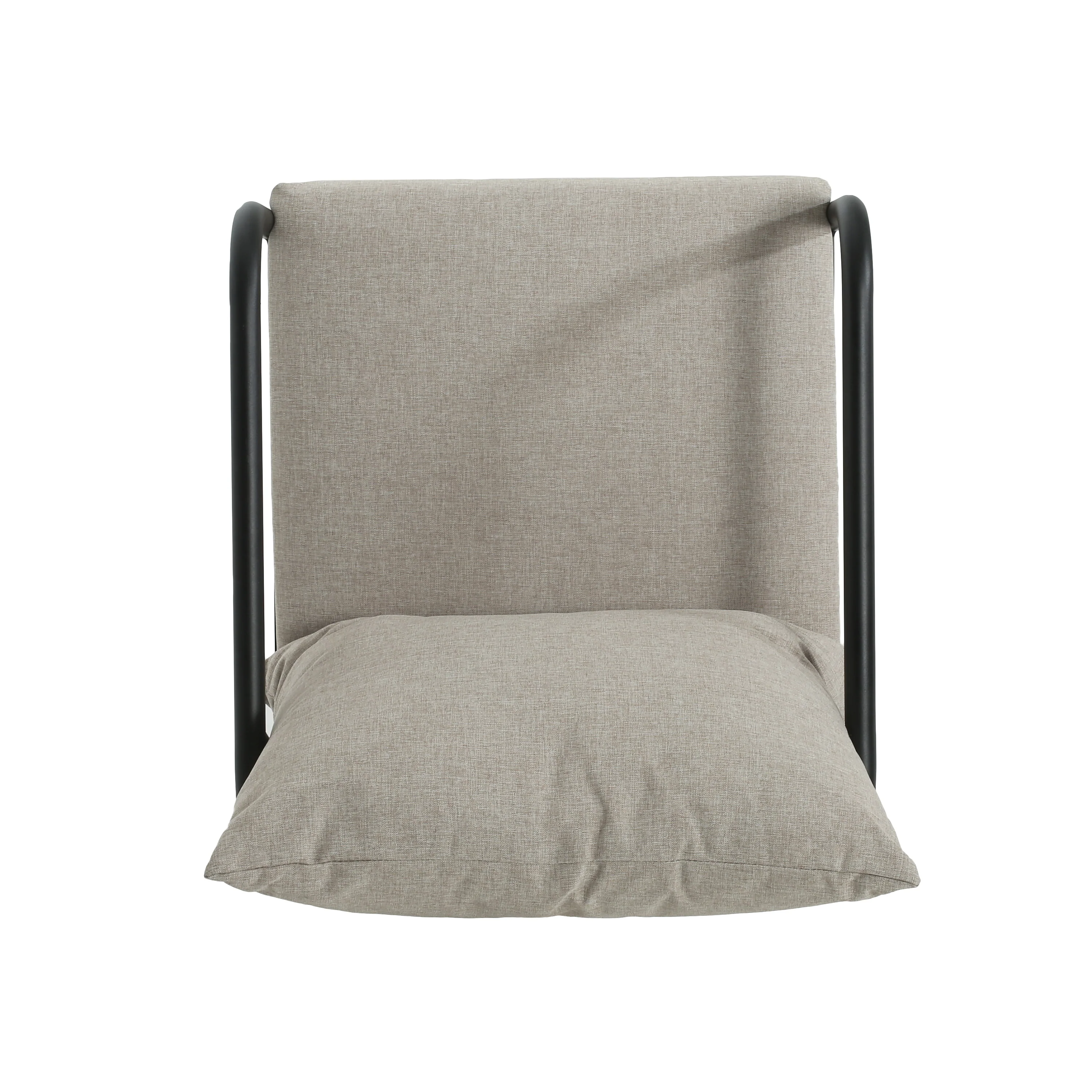 Outdoor Club Chair with Aluminum Frame, Padded Seat and back Cushions, Set of 2 - Image 6