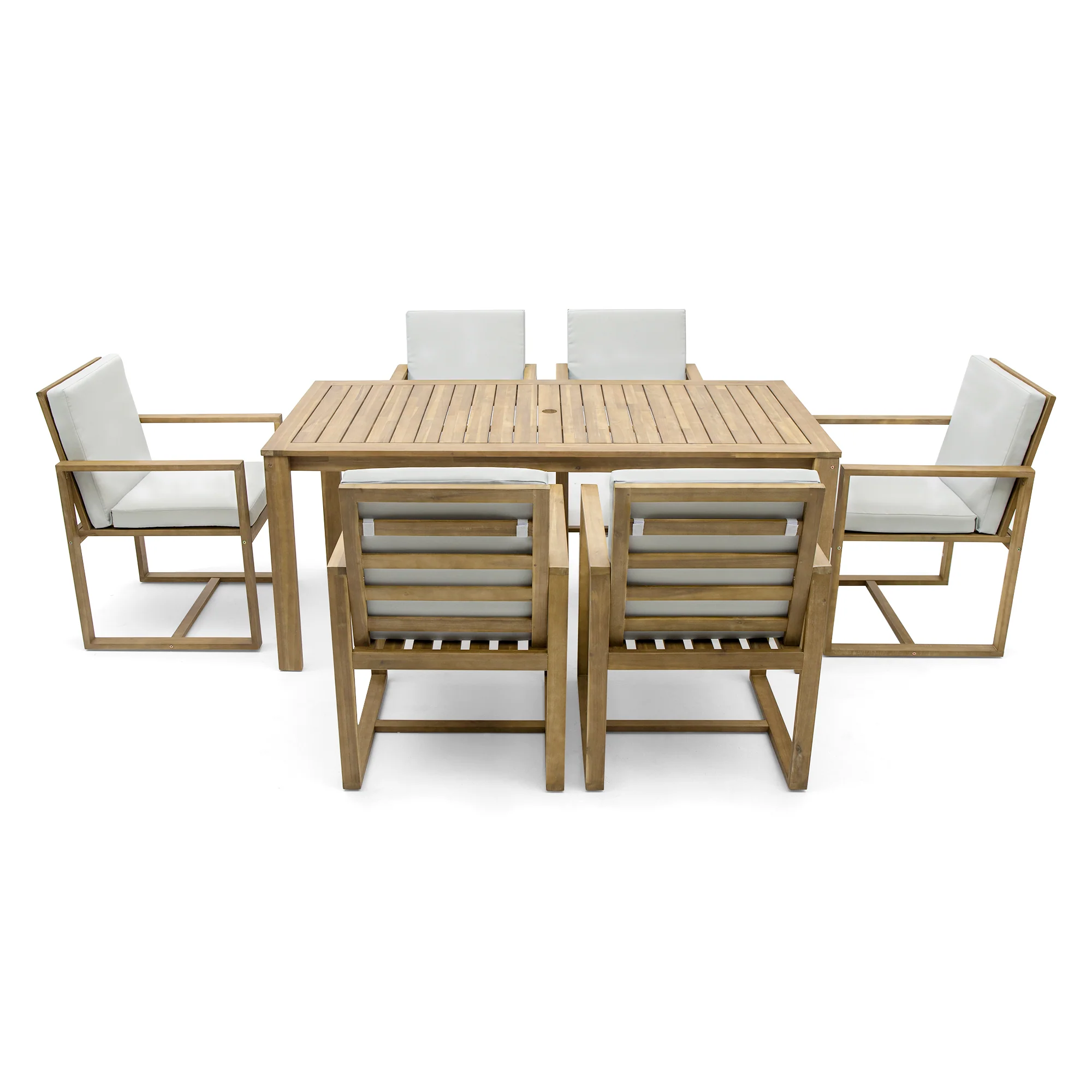 Outdoor Dining Set with Cushions - Image 31