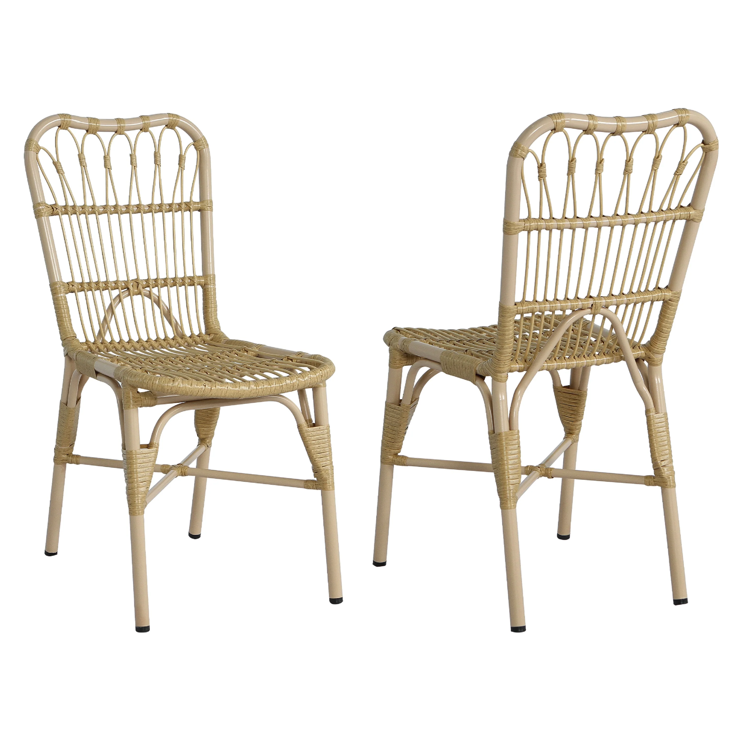Outdoor Rattan Patio Dining Chairs, Set of 2 - Image 16