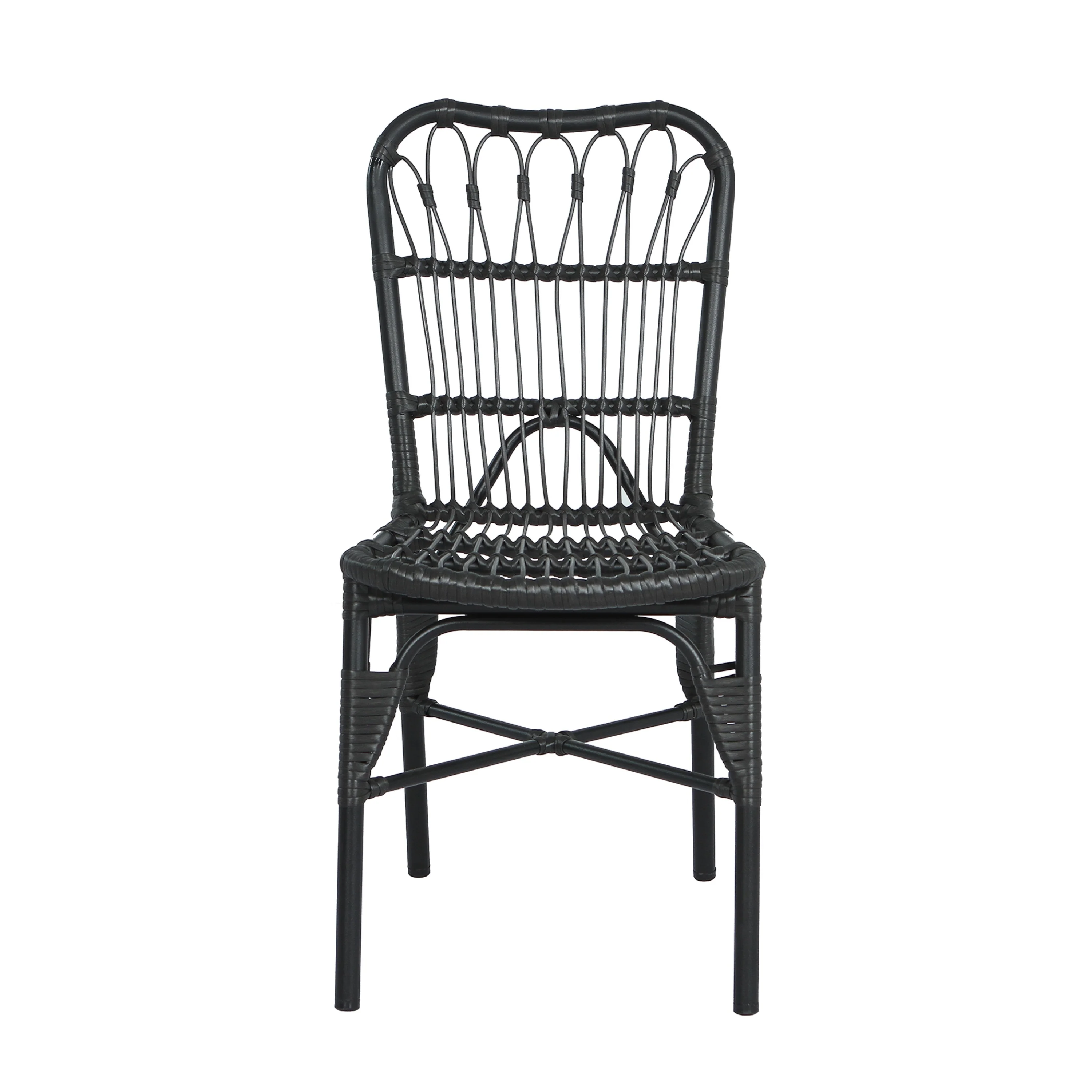 Outdoor Rattan Patio Dining Chairs, Set of 2 - Image 7