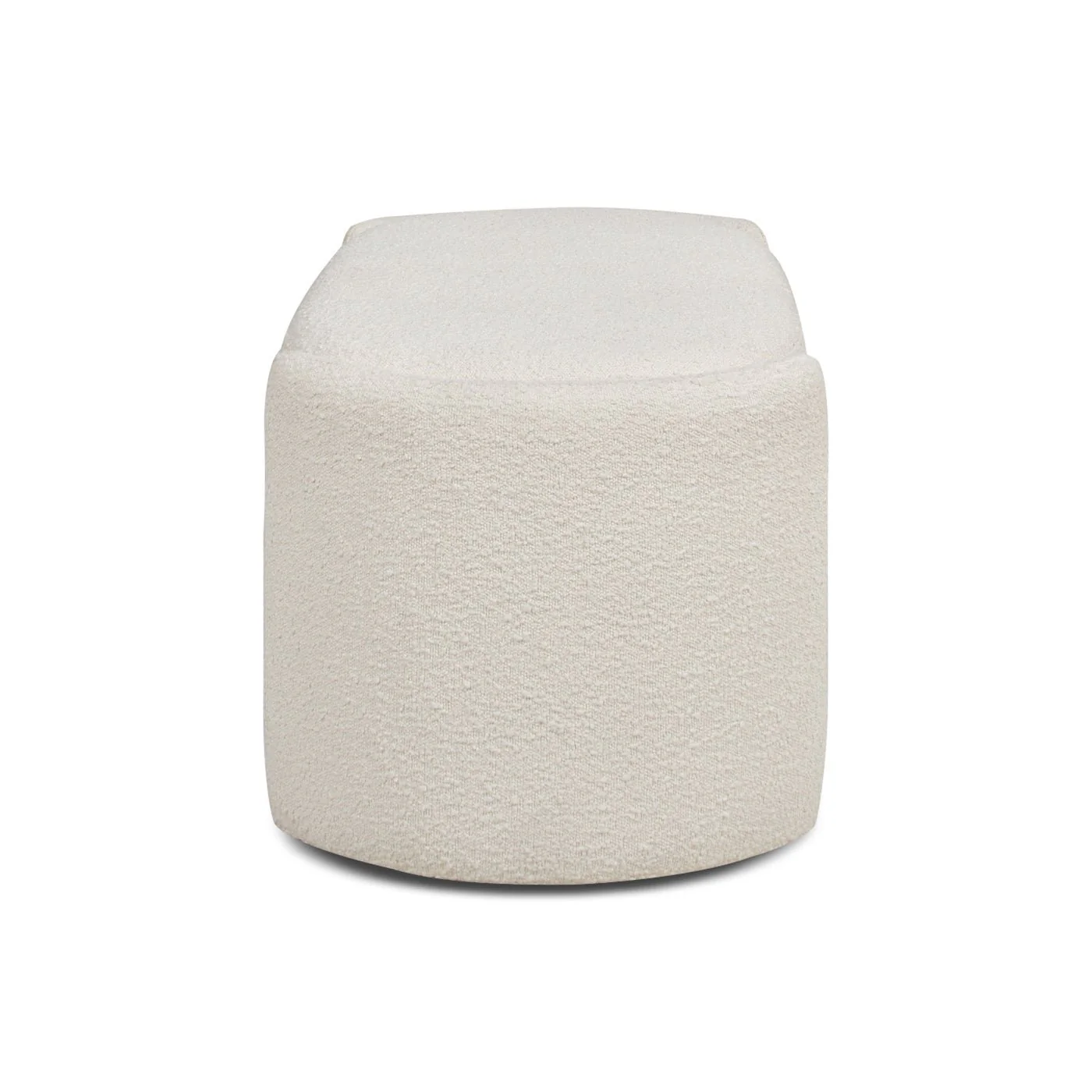 Oval Lid-Up Upholstered Storage Bench with 3 Compartments - Image 3