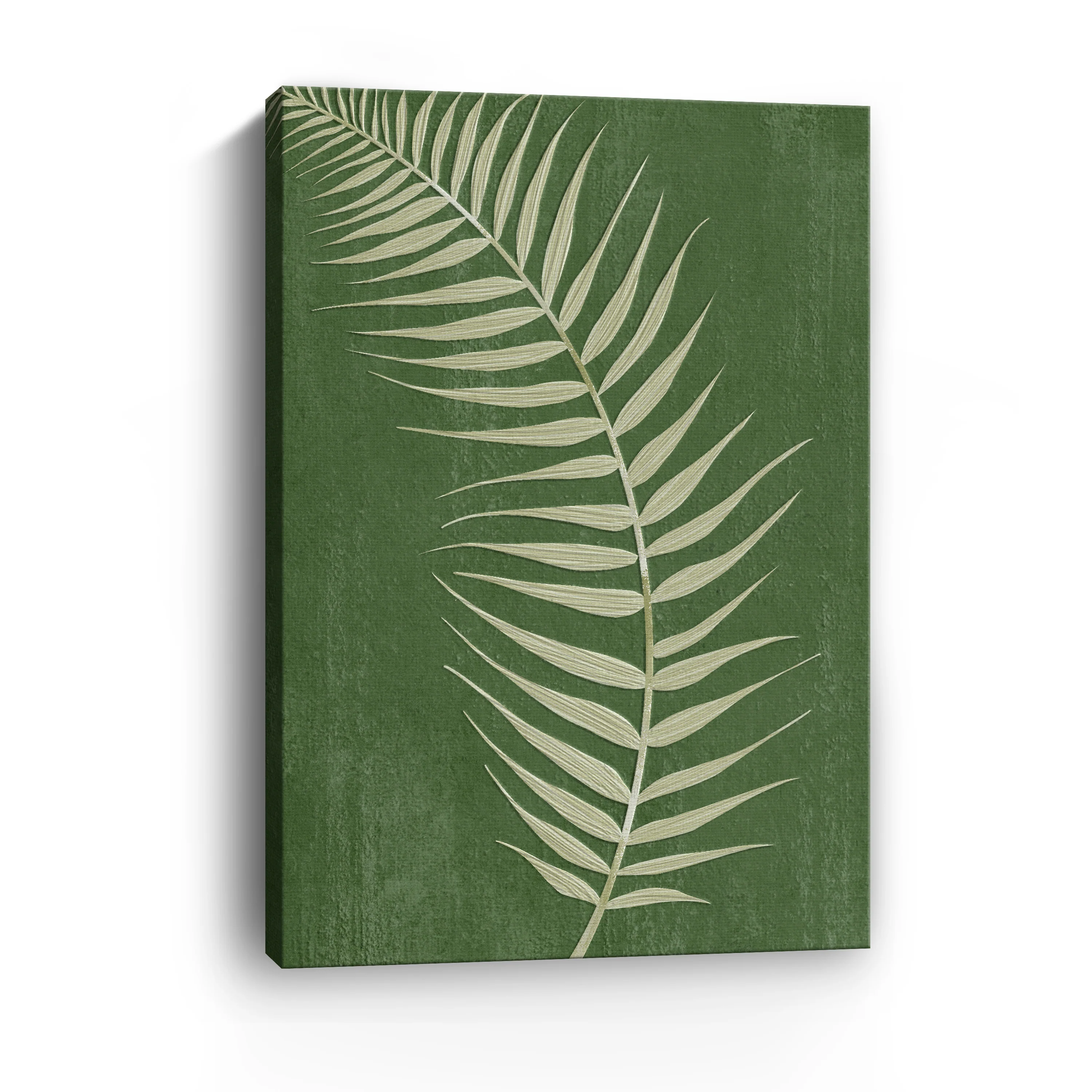 Palm Leaf on Green I Canvas Giclee - Image 3