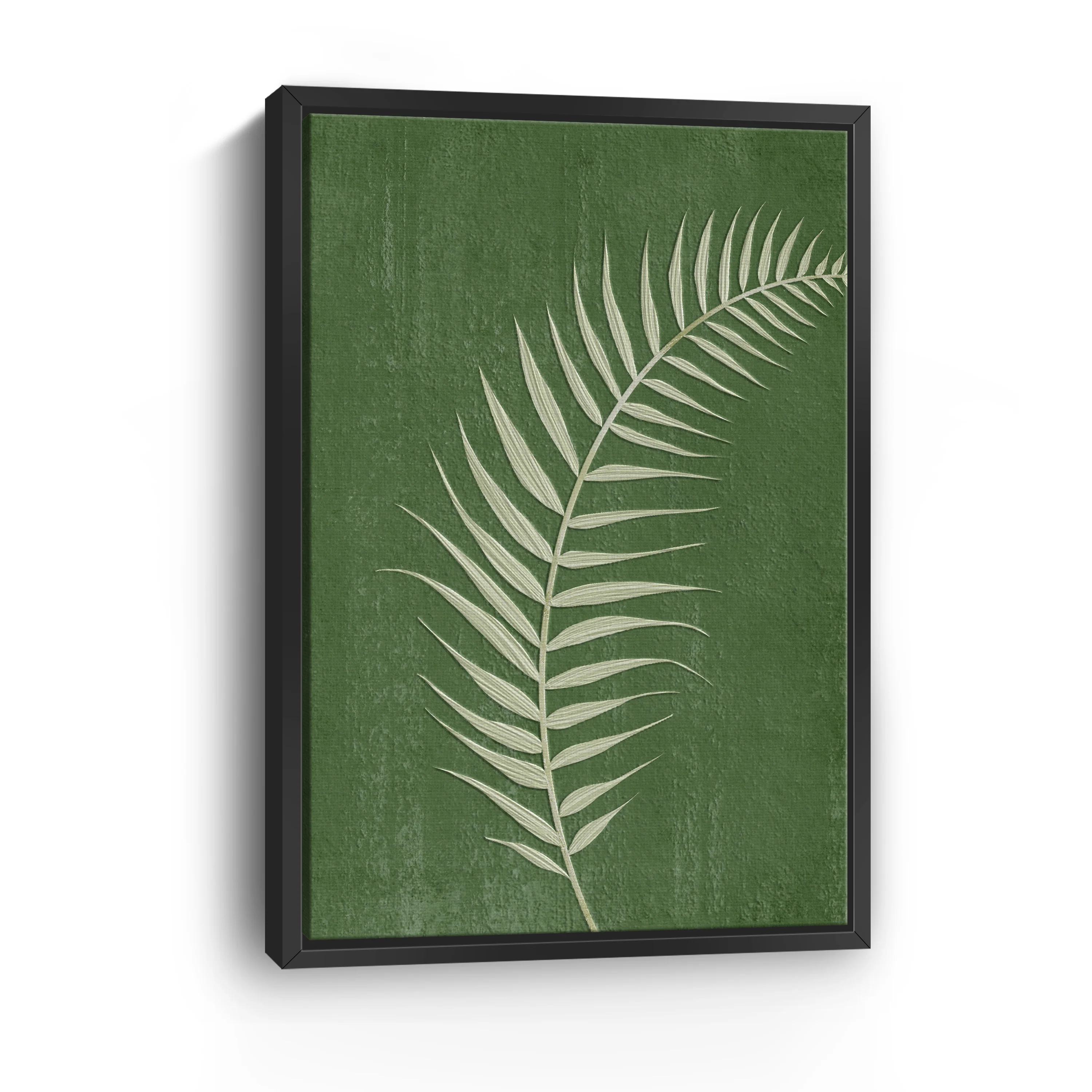 Palm Leaf on Green II Canvas Giclee - Image 3