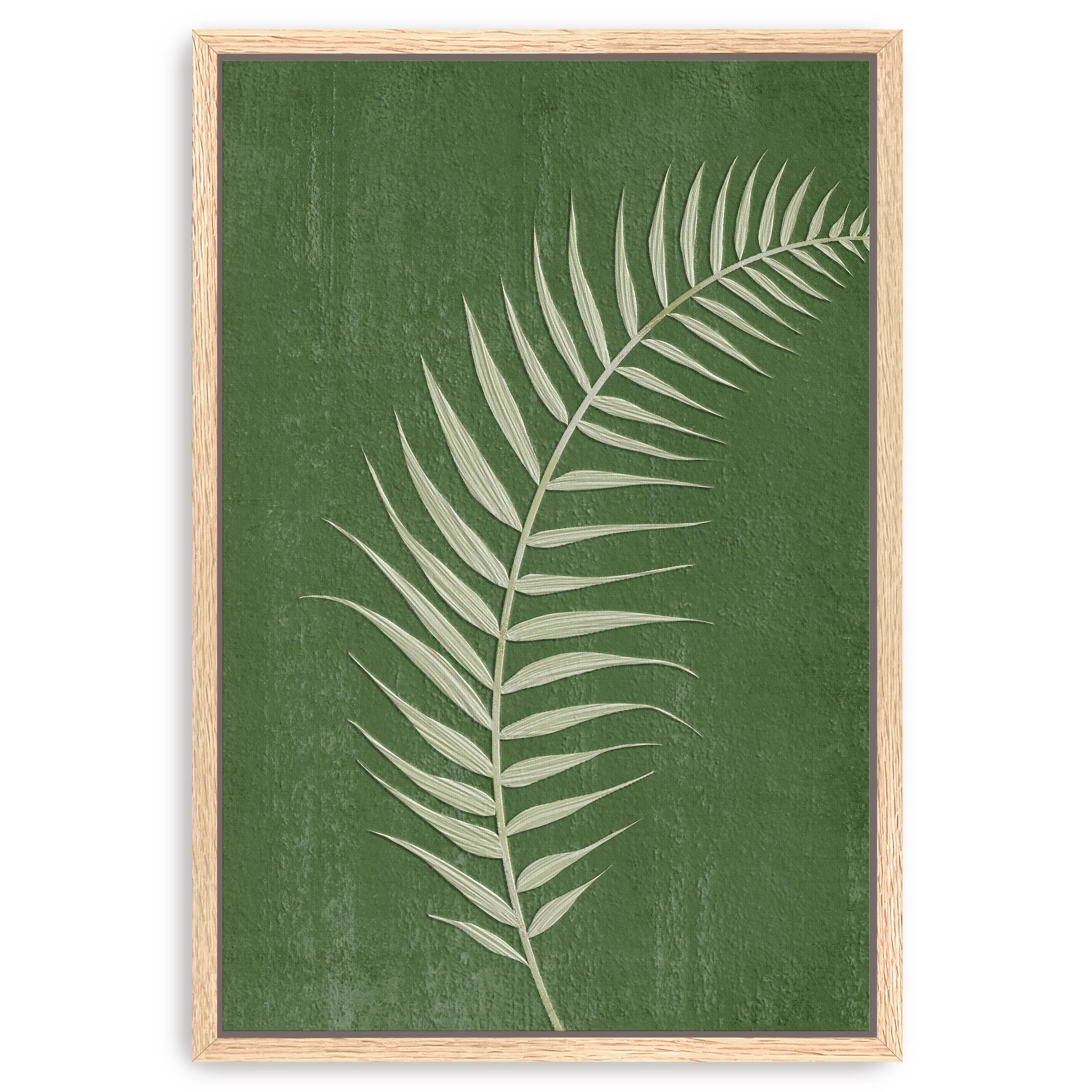 Palm Leaf on Green II Canvas Giclee - Image 7