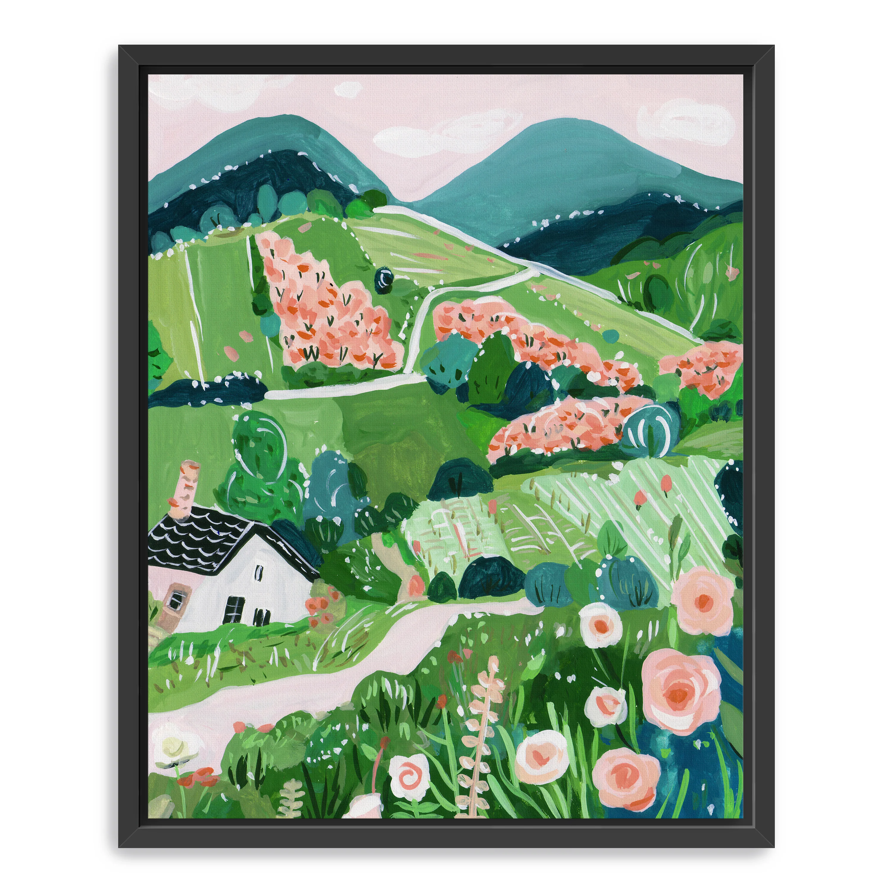 Patchwork Hills II Canvas Giclee - Image 2