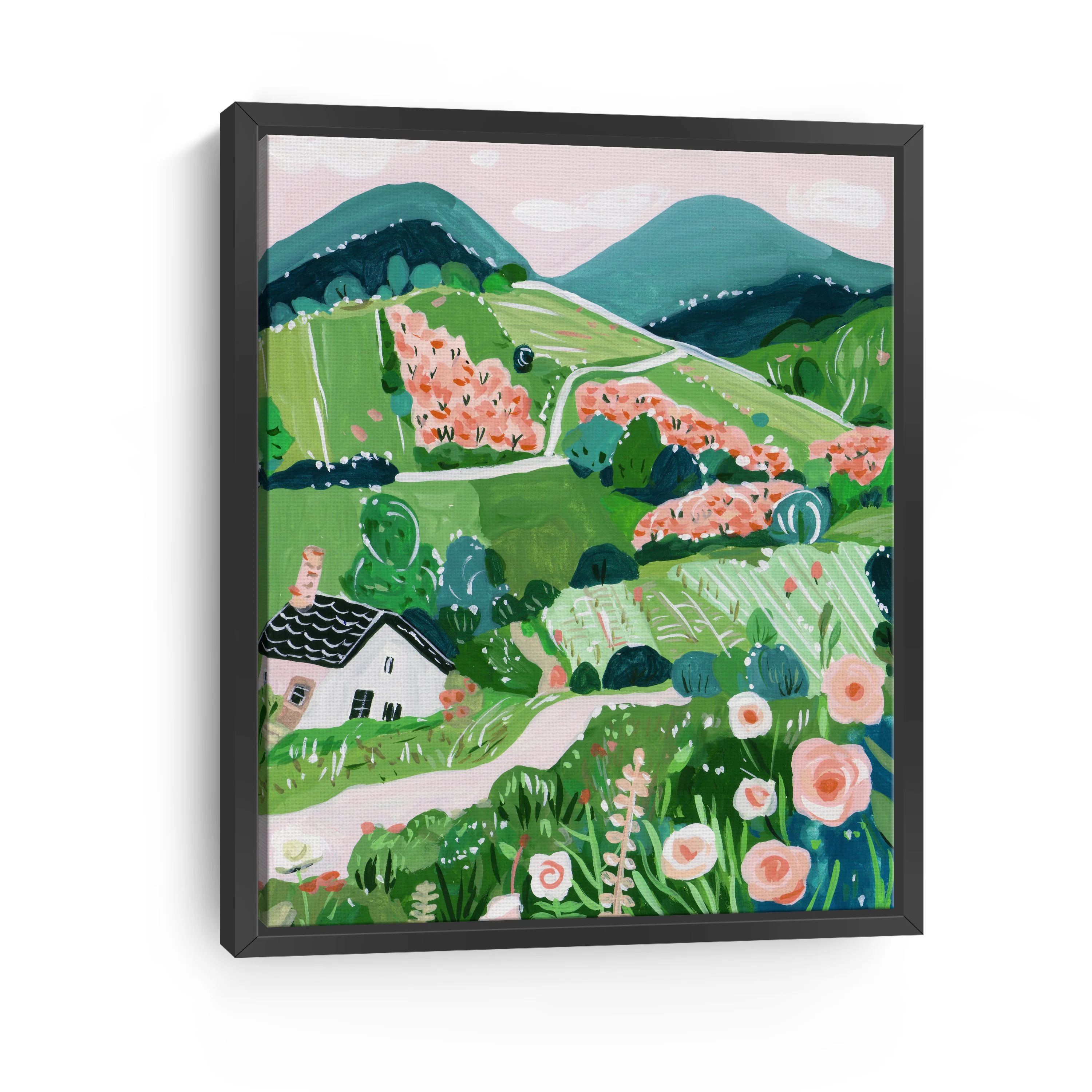 Patchwork Hills II Canvas Giclee - Image 4